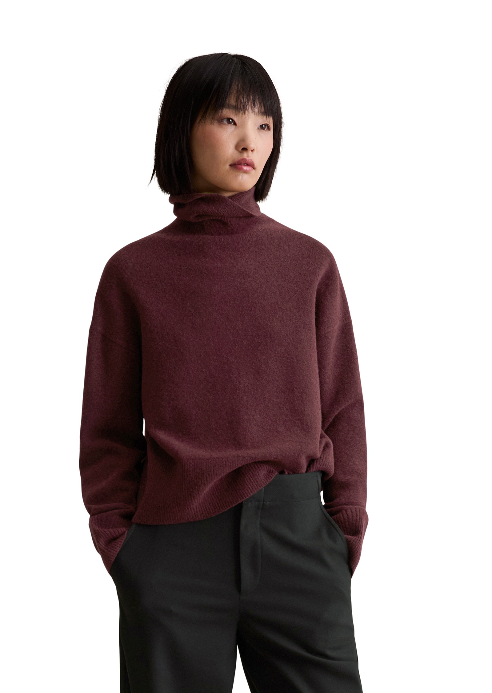 Marc OPolo DENIM Strickpullover "aus Soft Wool Stretch" günstig online kaufen