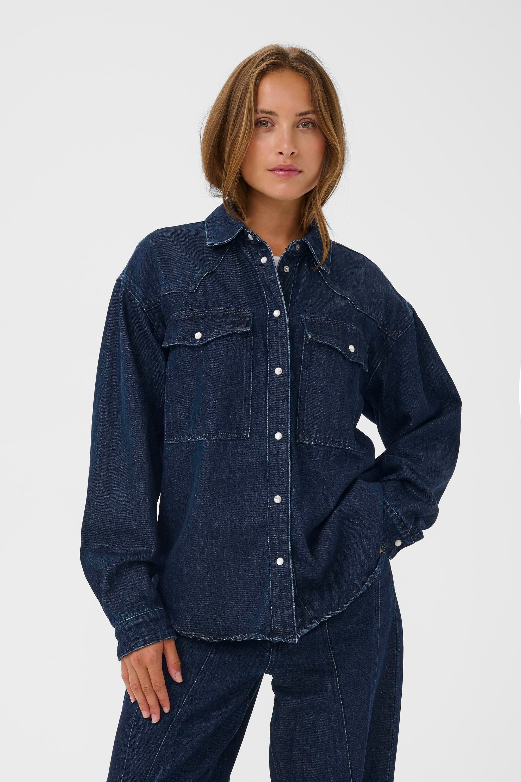 KAFFE Jeansbluse »Jeanshemd KAeloise«