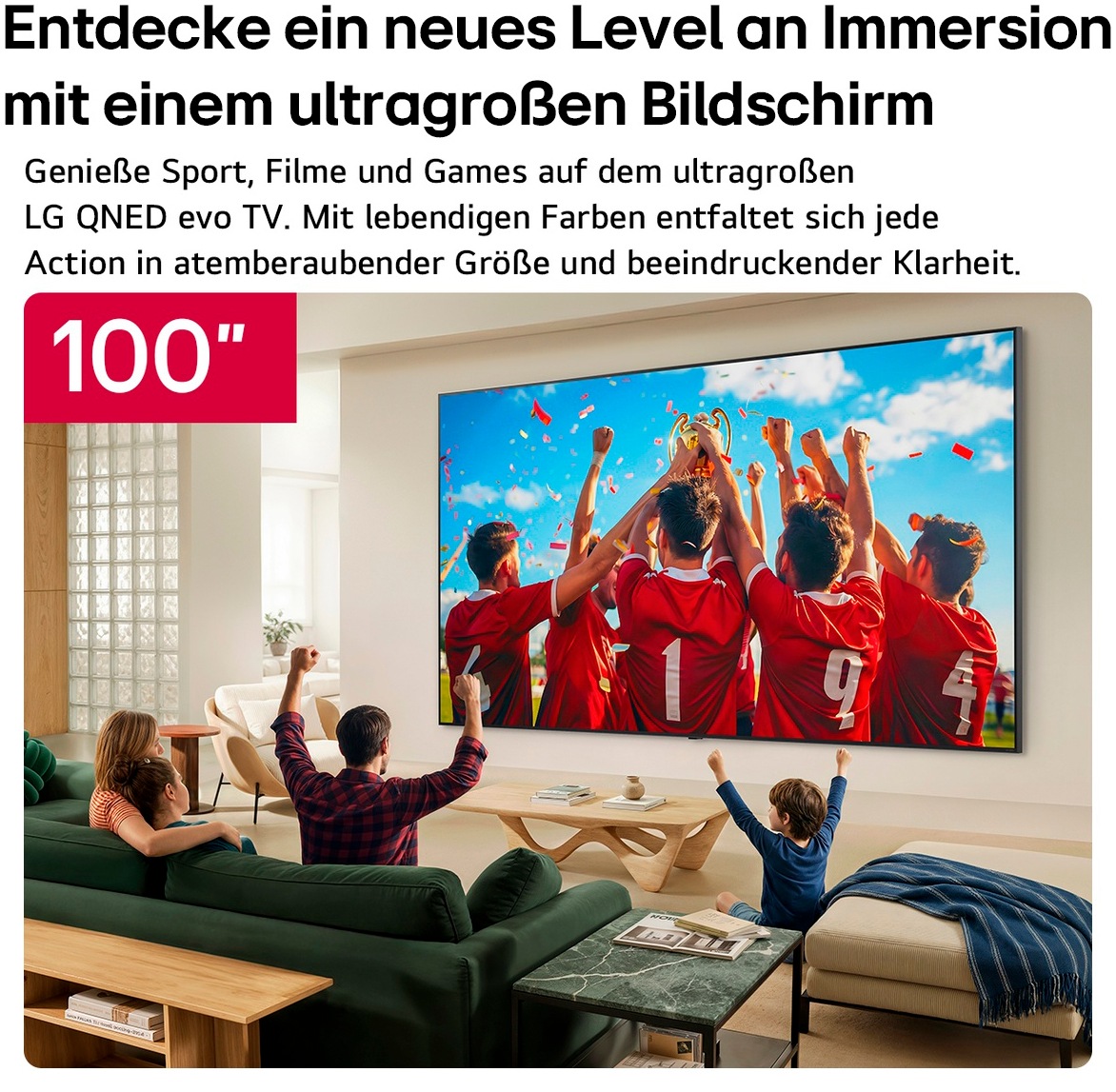 LG QNED-Fernseher »100QNED87B6« 253 cm/100 ″ Smart-TV