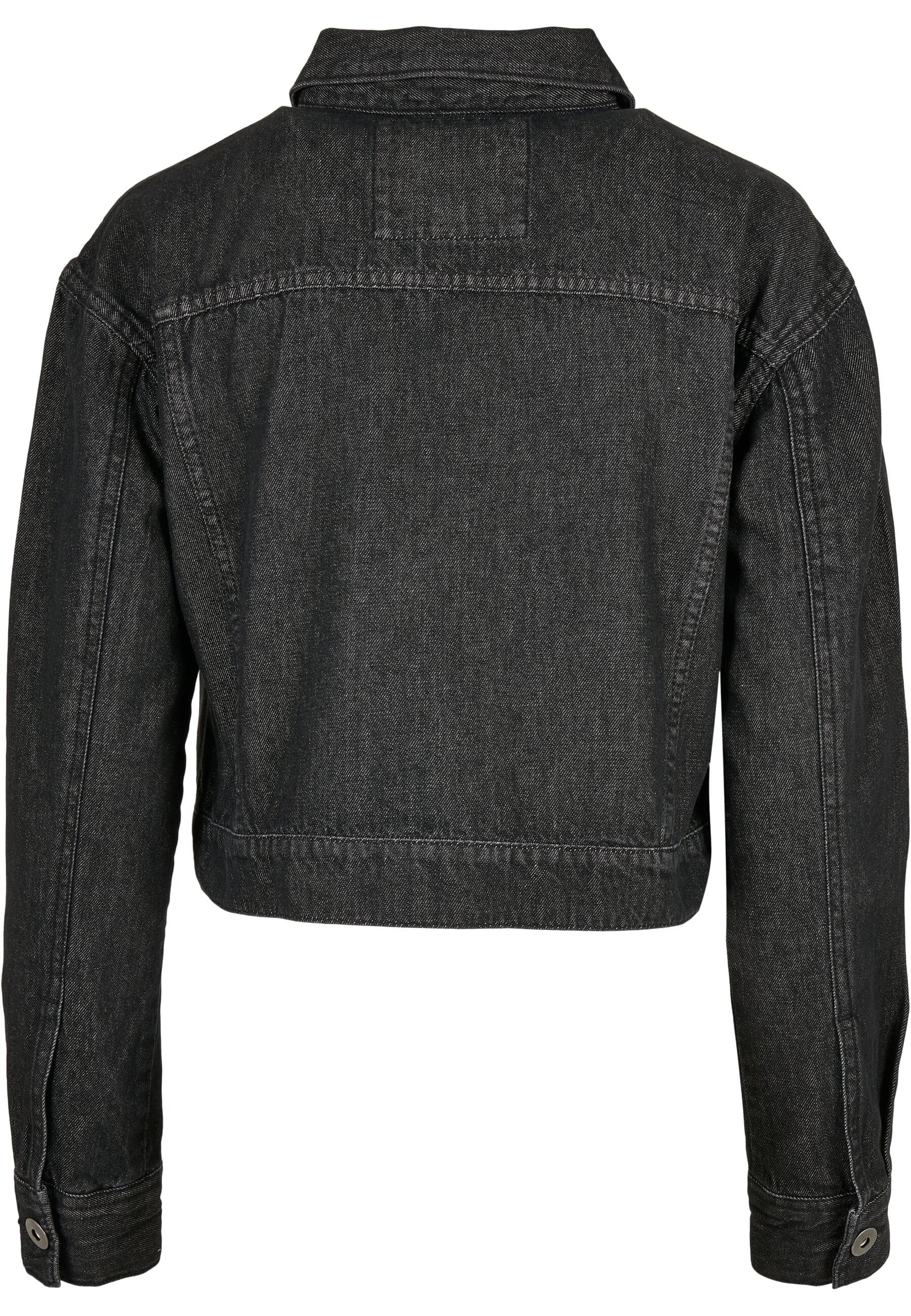 URBAN CLASSICS Allwetterjacke »Urban Classics Damen Ladies Short Oversized Denim Jacket«, (1 St.), ohne Kapuze