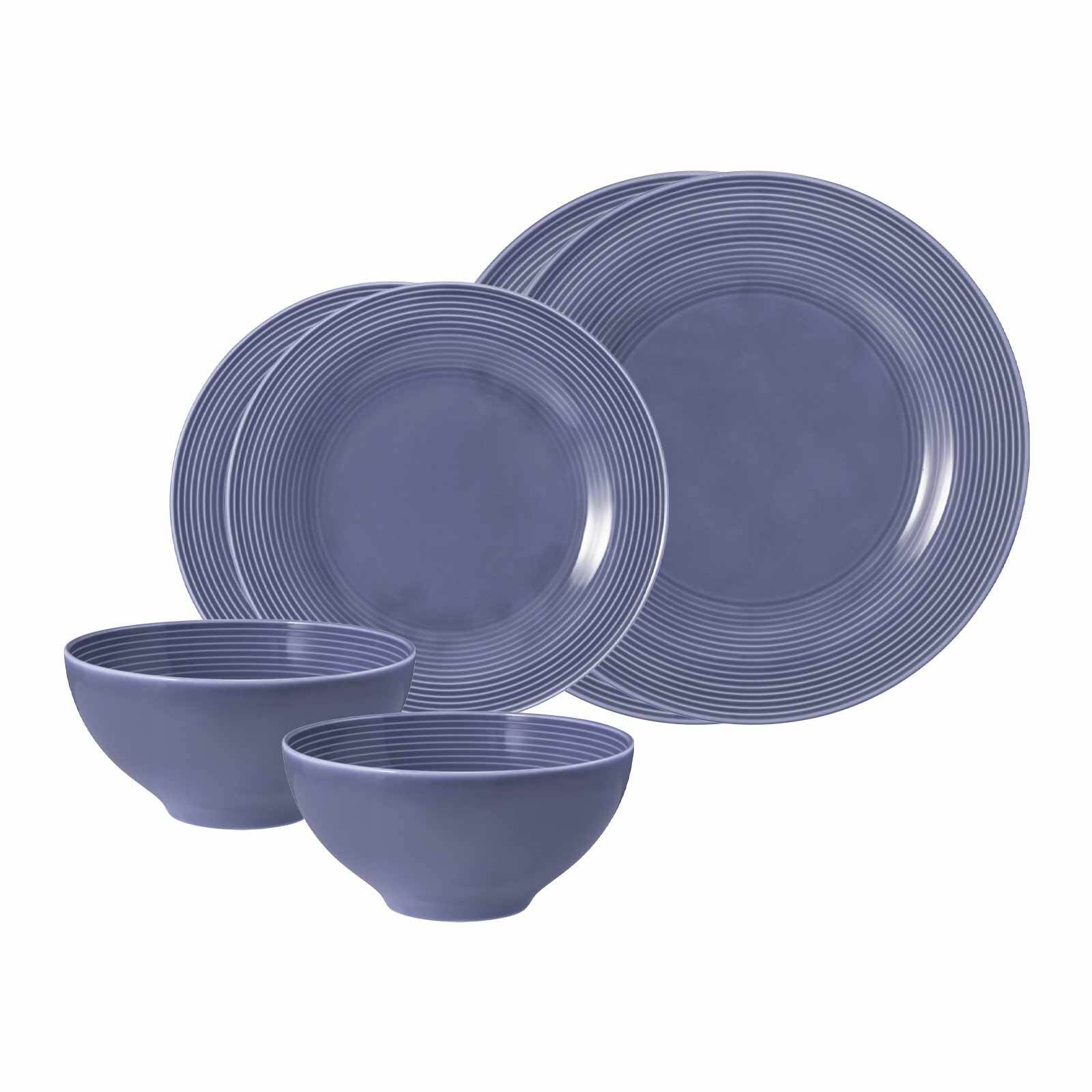 Seltmann Weiden Geschirr-Set "Basic-Set Beat Color Glaze 6er Set" Spülmaschinengeeignet, Mikrowellenfest, Ofenfest