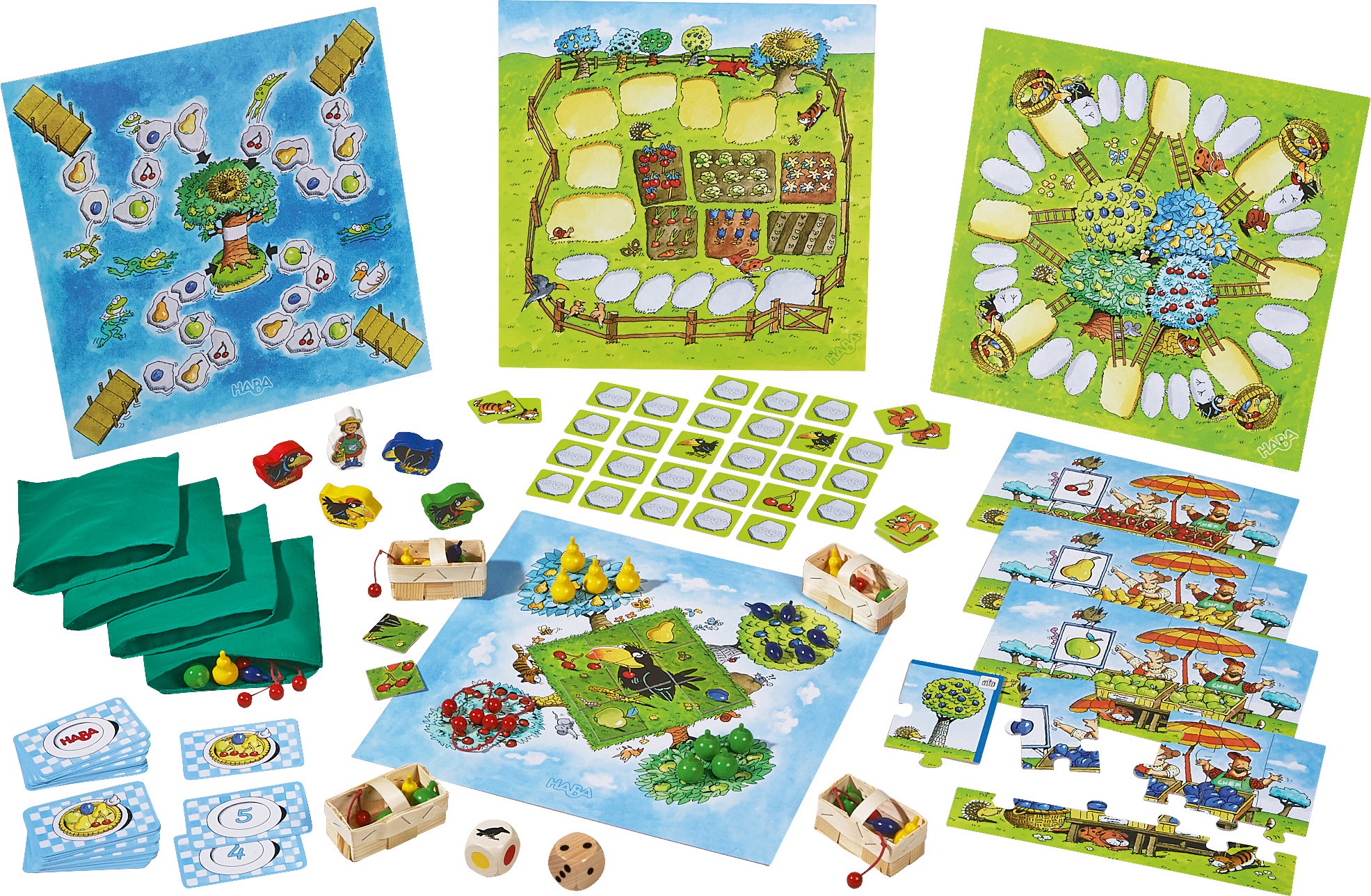 Haba Spielesammlung »Meine große Obstgarten-Spielesammlung«, Made in Germany