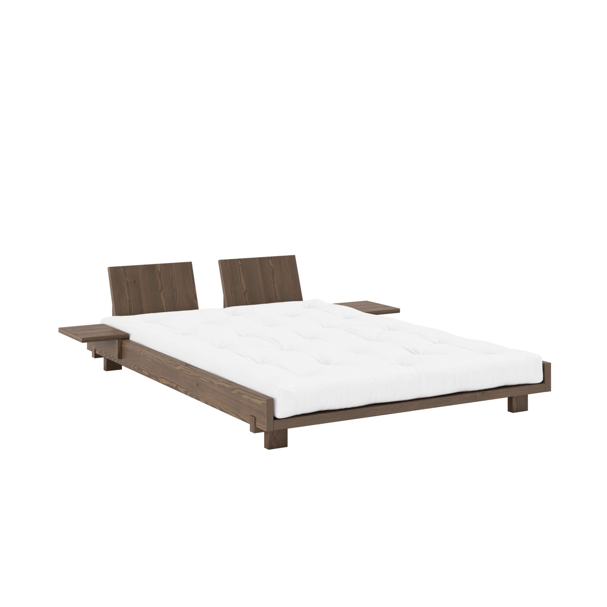 Karup Design Bettgestell »Social Bed, Bett mit oder ohne verstellbares Zubehör, ohne Matratze«, Bett wahlweise mit oder ohne Rückenlehnen und Ablagen. Ohne Matratze