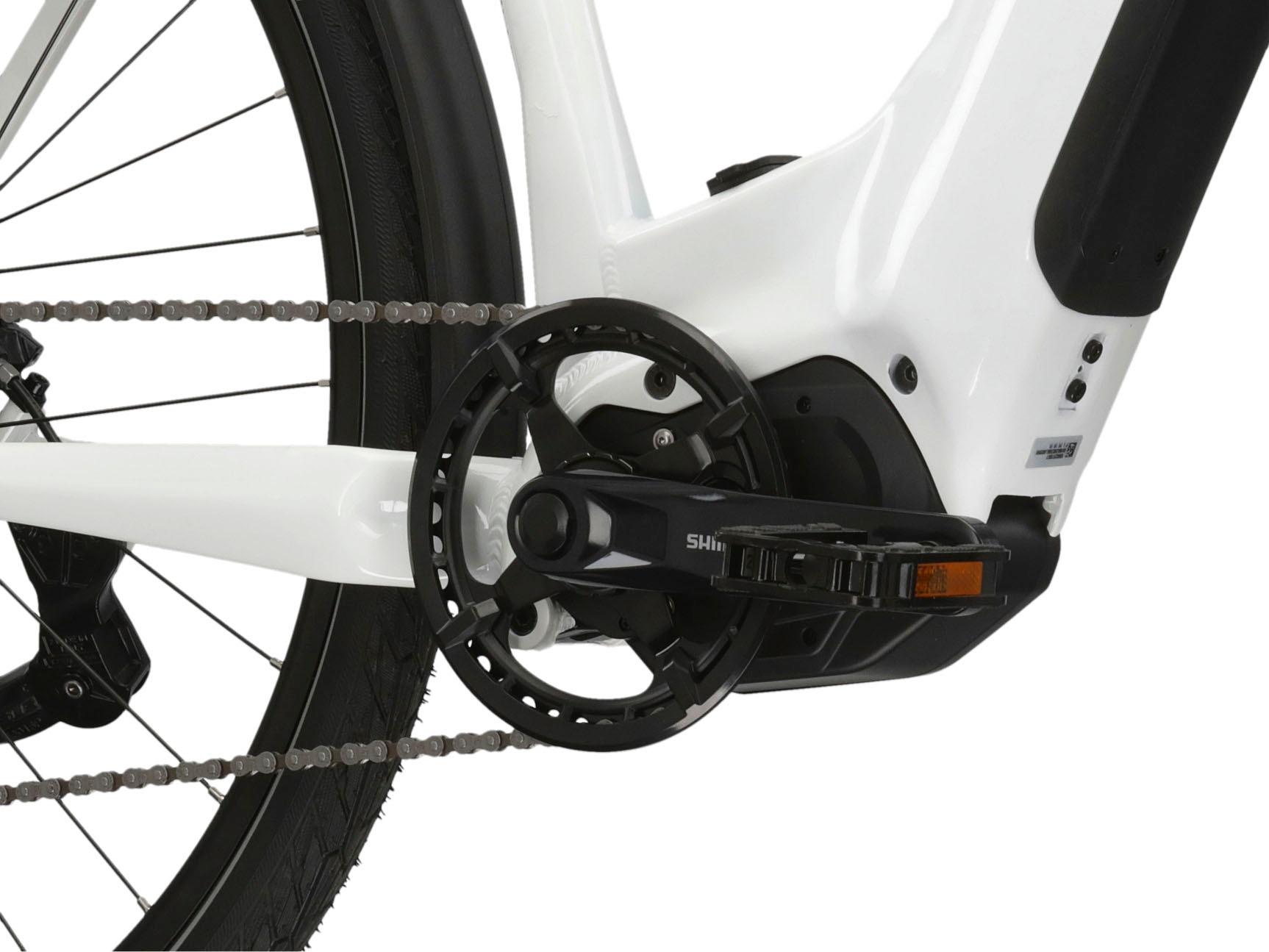 Kross E-Bike »KROSS E-Trekkingrad Trans 5.0 28" weiß 9 Gänge«, 9 Gang, microSHIFT, ADVENT M619, Mittelmotor 250 W