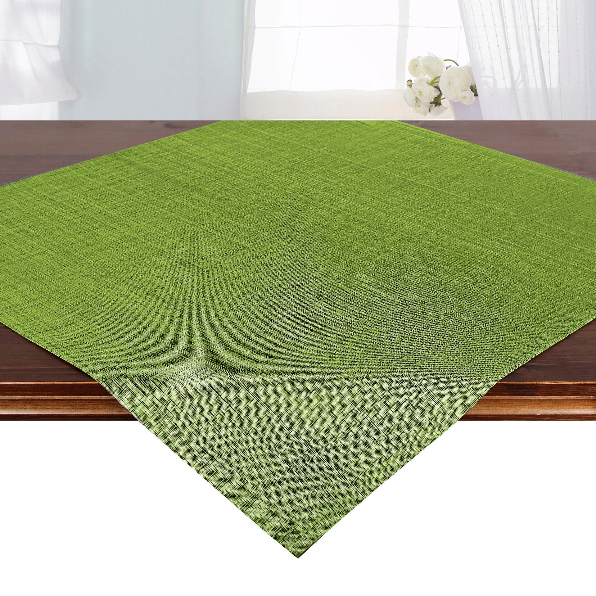 Mitteldecke, B:85cm L:85cm, grün, DELINDO LIFESTYLE, Polyester, Tischdecken, "SAMBA", Fleckabweisend, UV-beständig, 230 g/m²