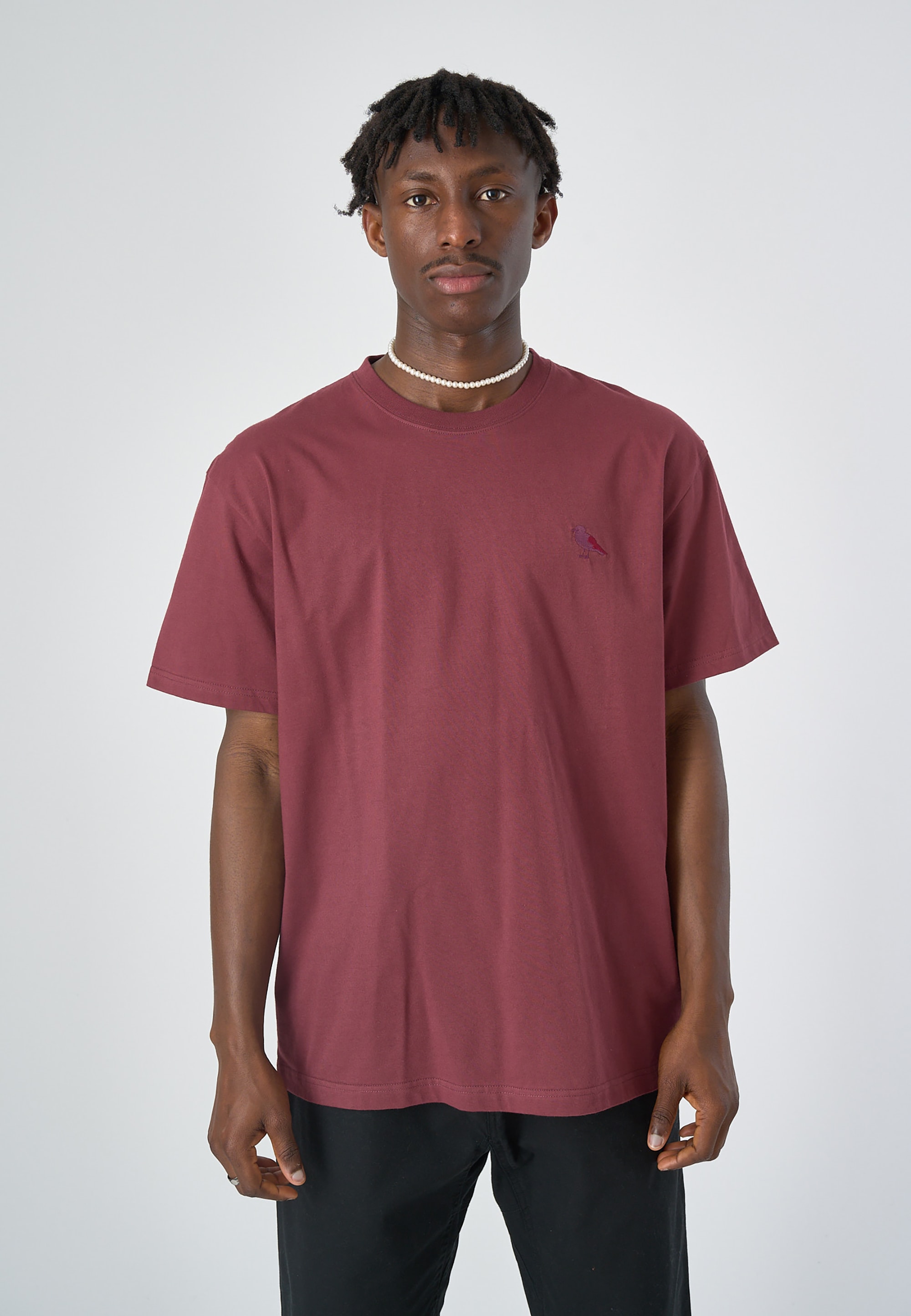 Cleptomanicx T-Shirt »Embroidery Gull Mono«, mit lockerem Schnitt ▷ für |  BAUR
