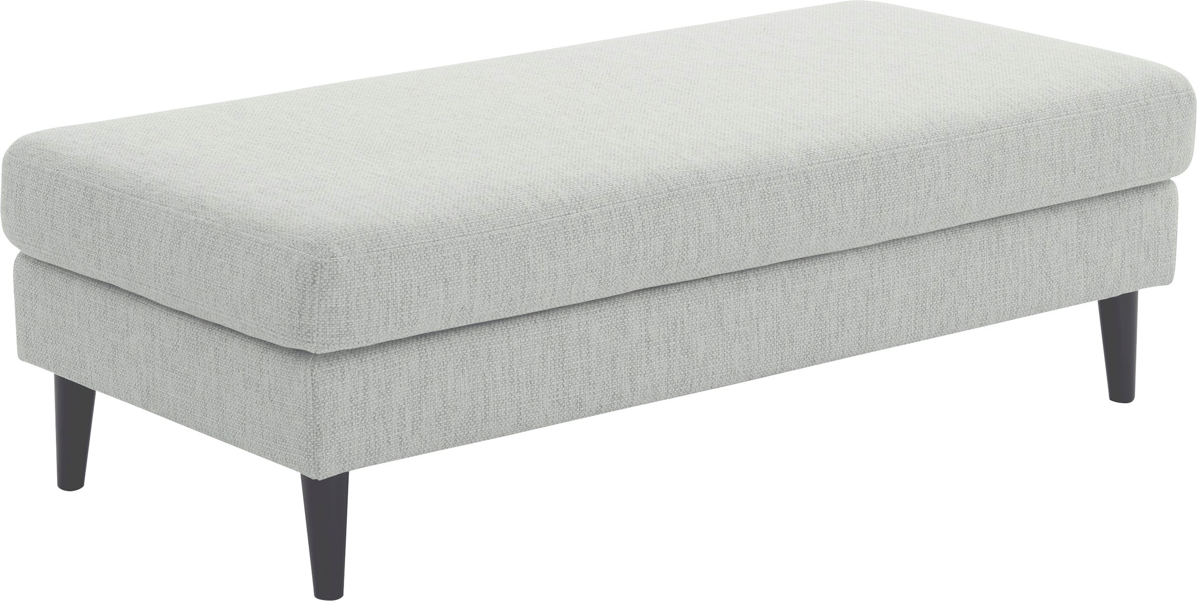ATLANTIC home collection Hocker "Rekvik", XXL-Hocker, mit Massivholzfüßen, günstig online kaufen