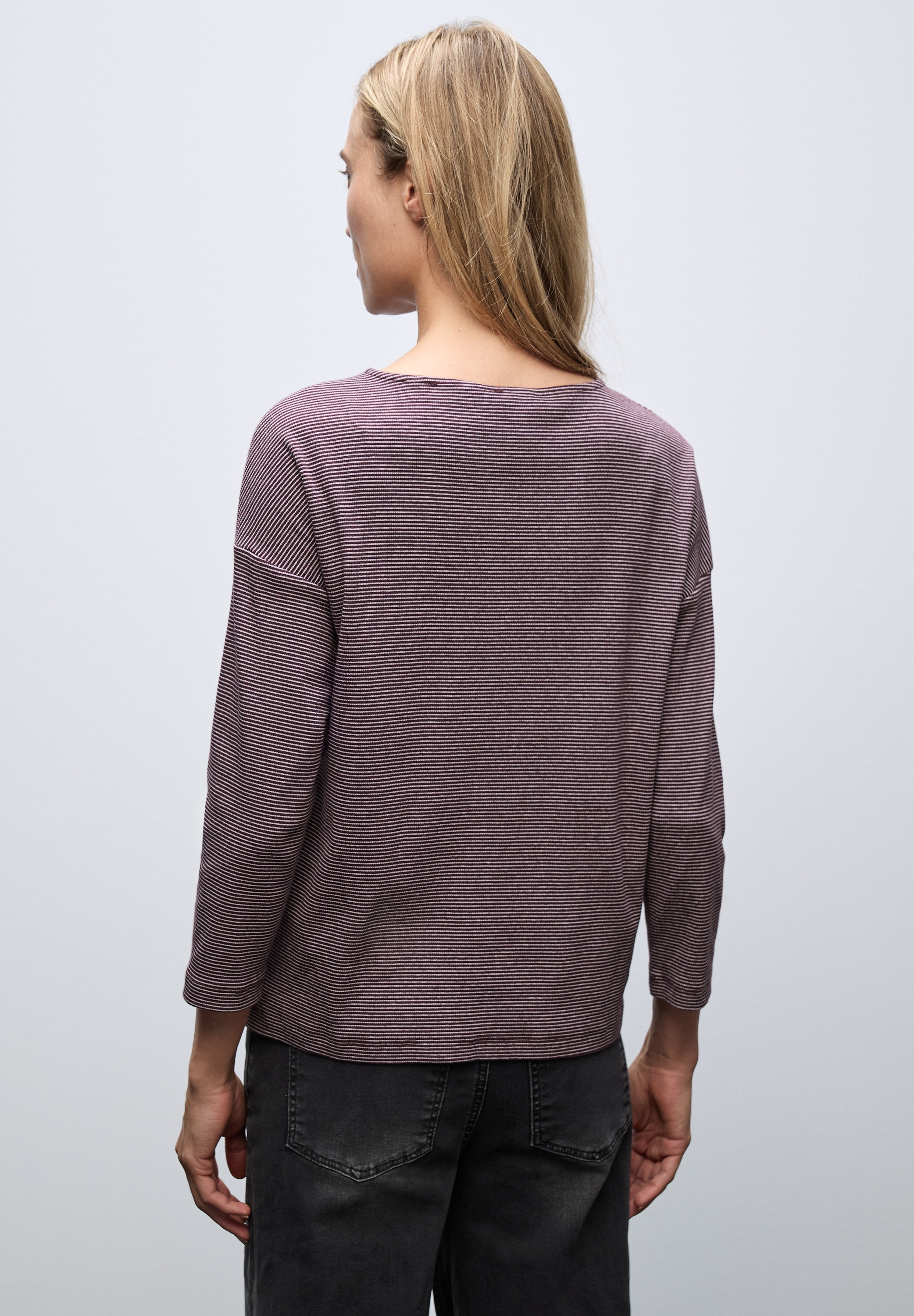 STREET ONE 3/4-Arm-Shirt, aus Baumwolle mit Stretchante