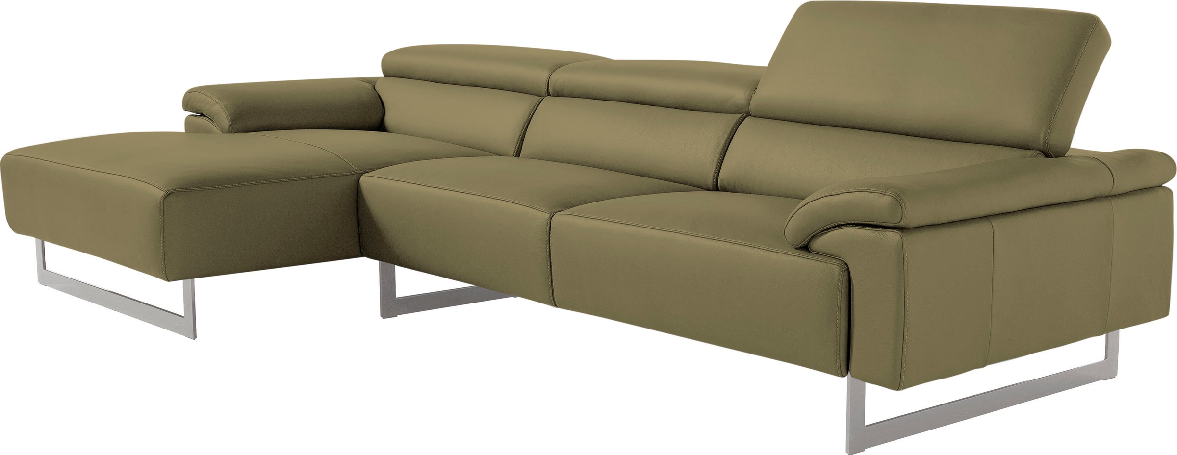 Egoitaliano Ecksofa "Malika, edel und bequem, Designsofa mit hochwertigen B günstig online kaufen