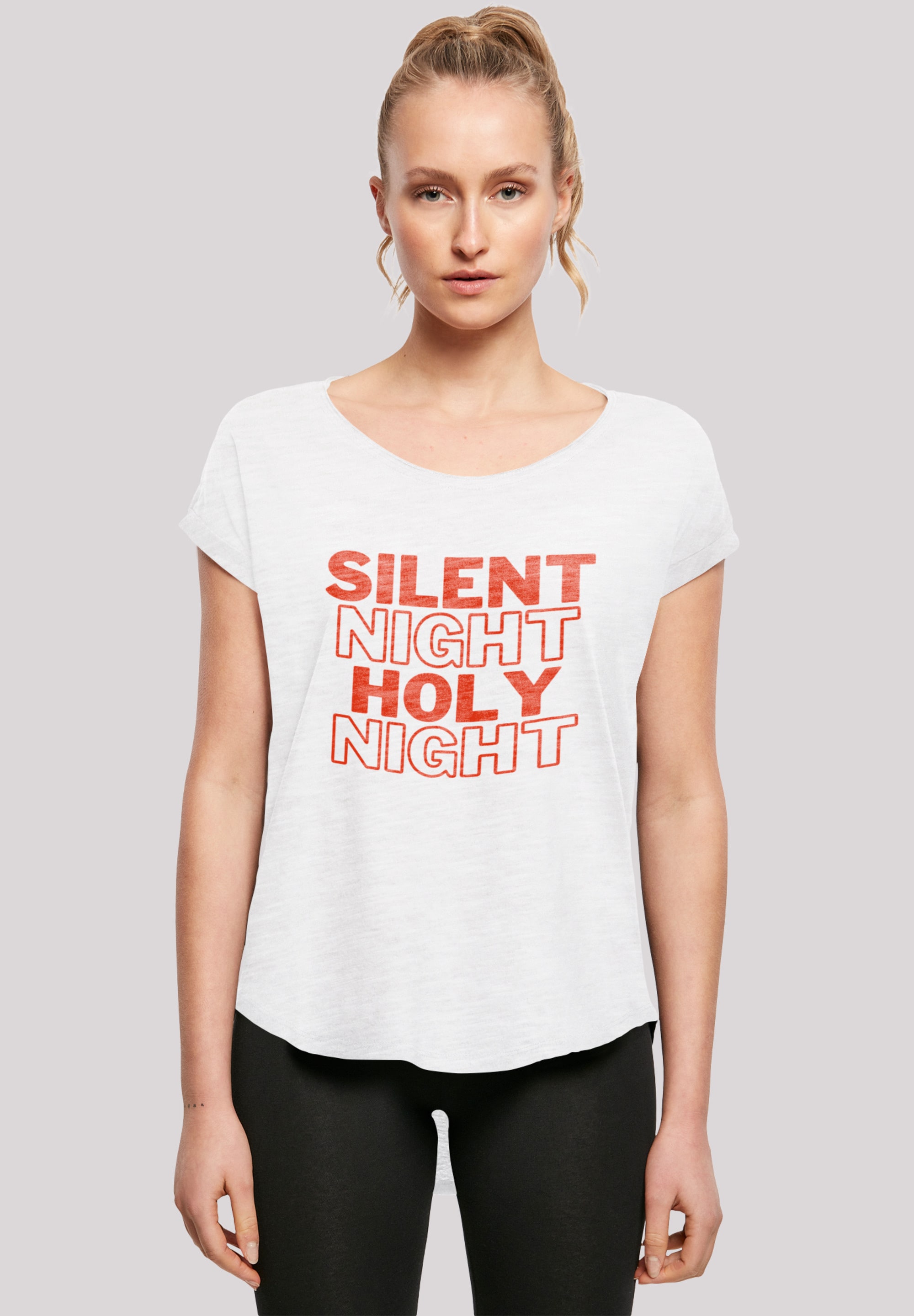 F4NT4STIC T-Shirt "Silent Night Holy Night Weihnachten", Print günstig online kaufen