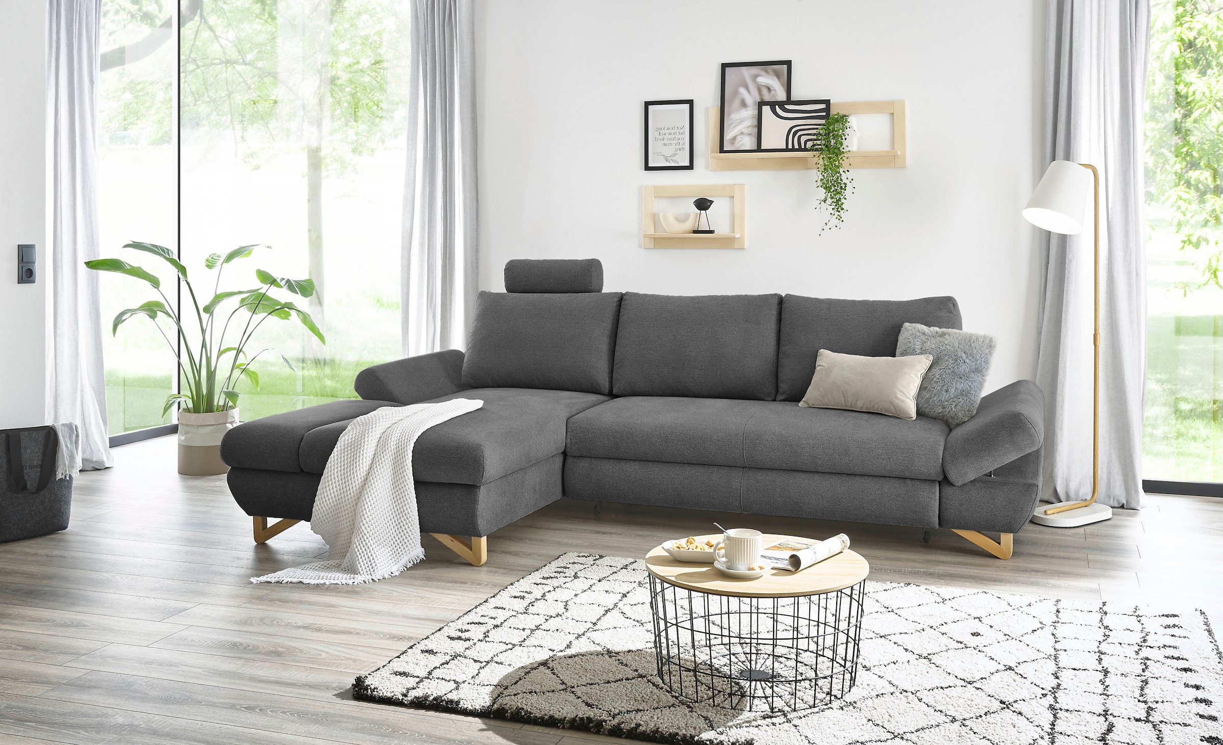 INOSIGN Schlafsofa »City/Giron«, komfortable Bettfunktion (Liegefläche 245 x 138 cm), sowie Bettkasten
