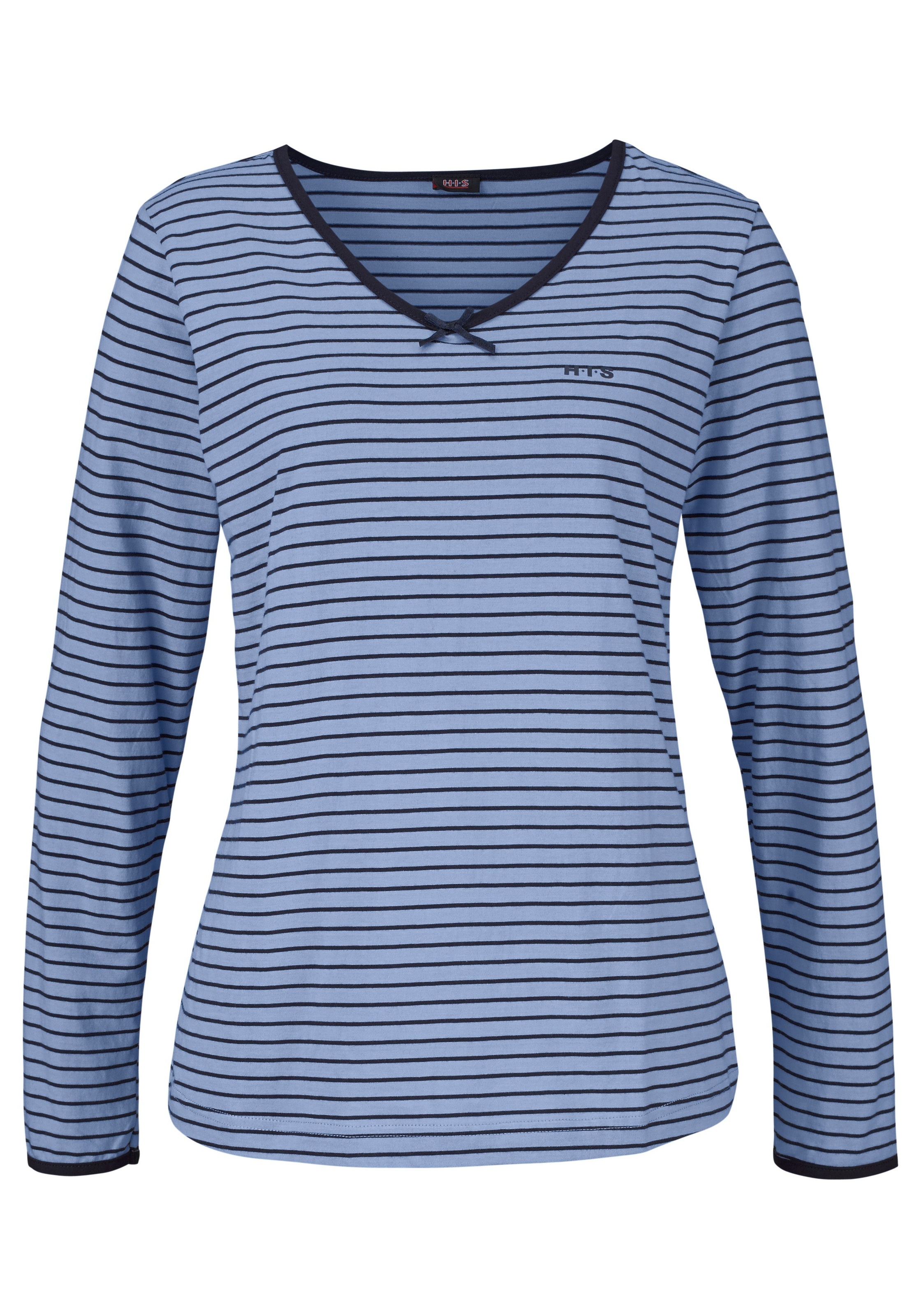 Thumbnail - H.I.S Pyjama Set, 2-teilig, 2 tlg. mit garngefärbten Streifen