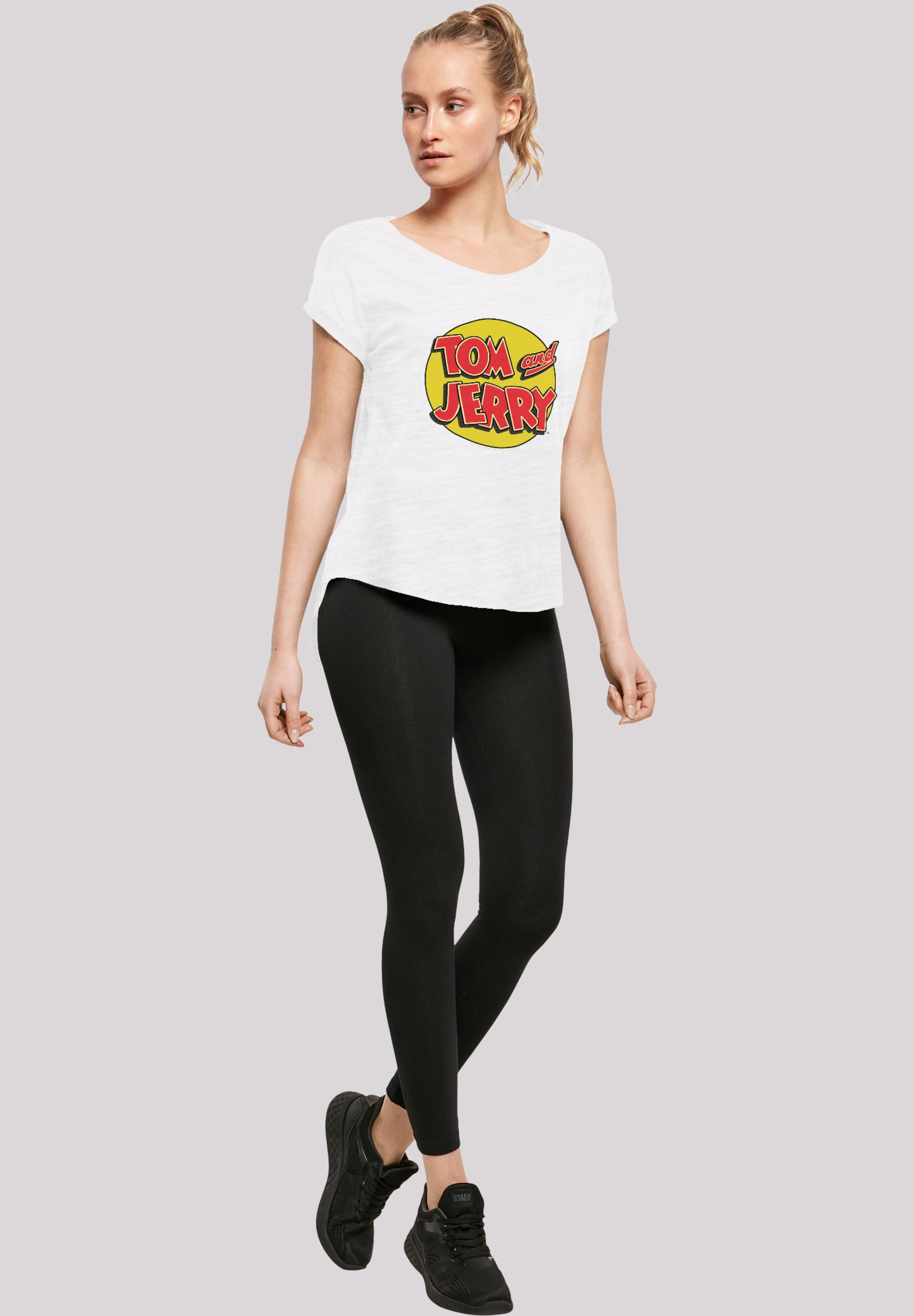 F4NT4STIC T-Shirt »Tom and Jerry TV Serie Circle«, Damen,Premium Merch,Lang,Longshirt,Bedruckt