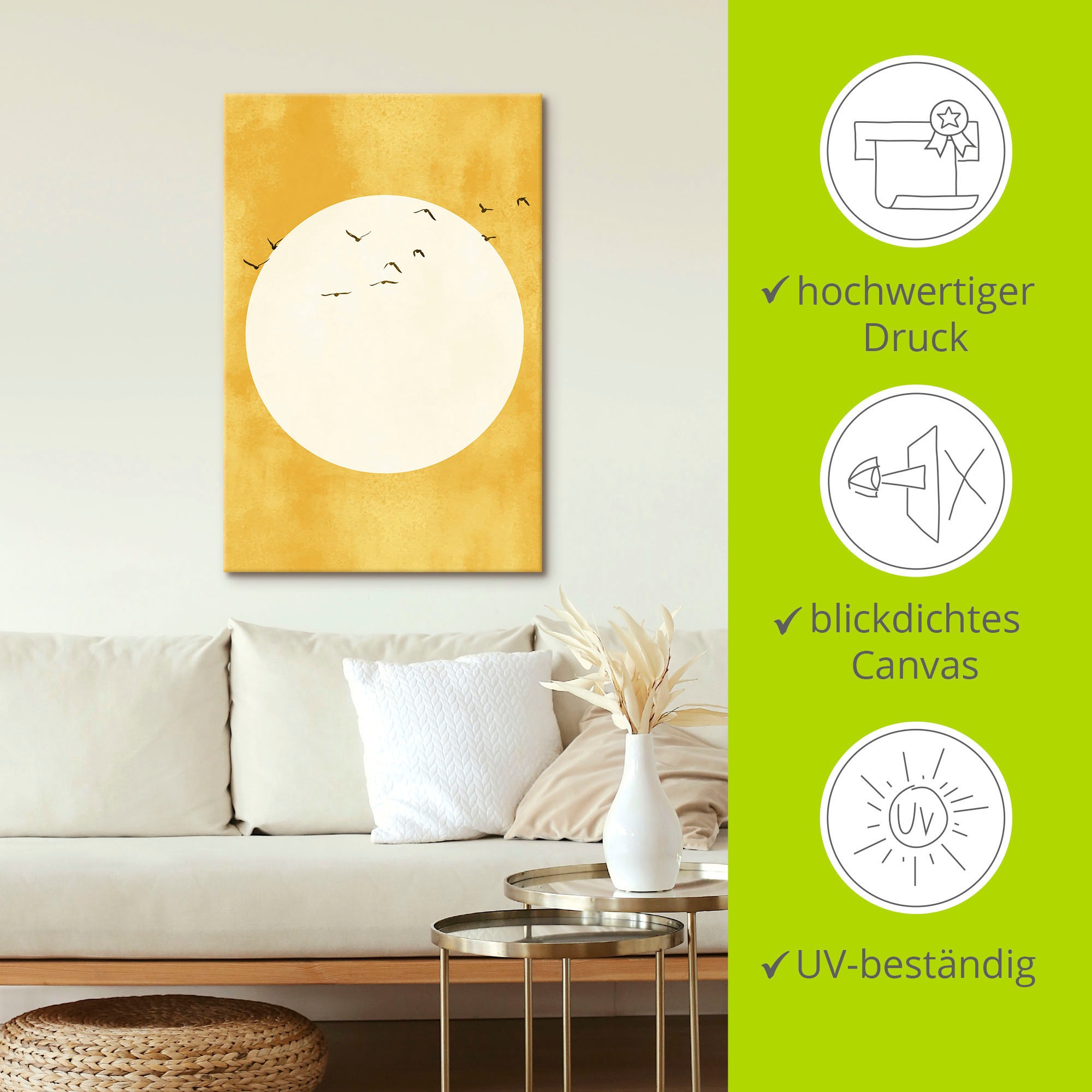Artland Wandbild »Ewiger Sonnenschein«, Himmelsbilder, (1 St.), als Alubild, Leinwandbild, Wandaufkleber oder Poster in versch. Größen