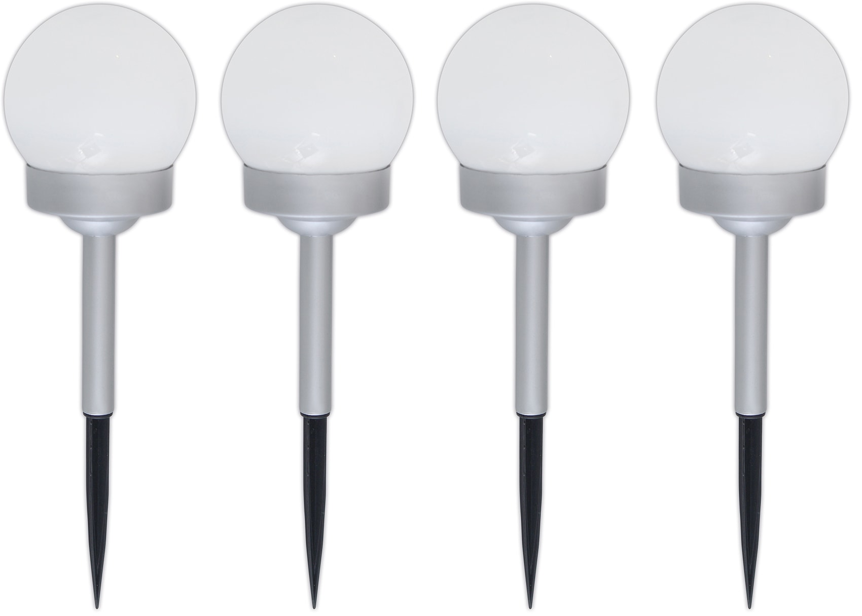 LED Gartenleuchte, 1 flammig-flammig, 4er-Set