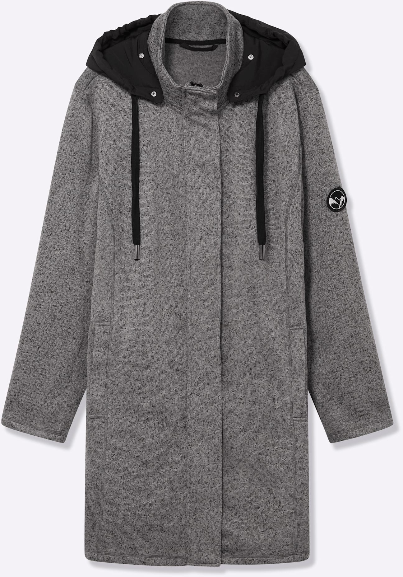 Thumbnail - Sheego Strickfleecejacke mit Kapuze