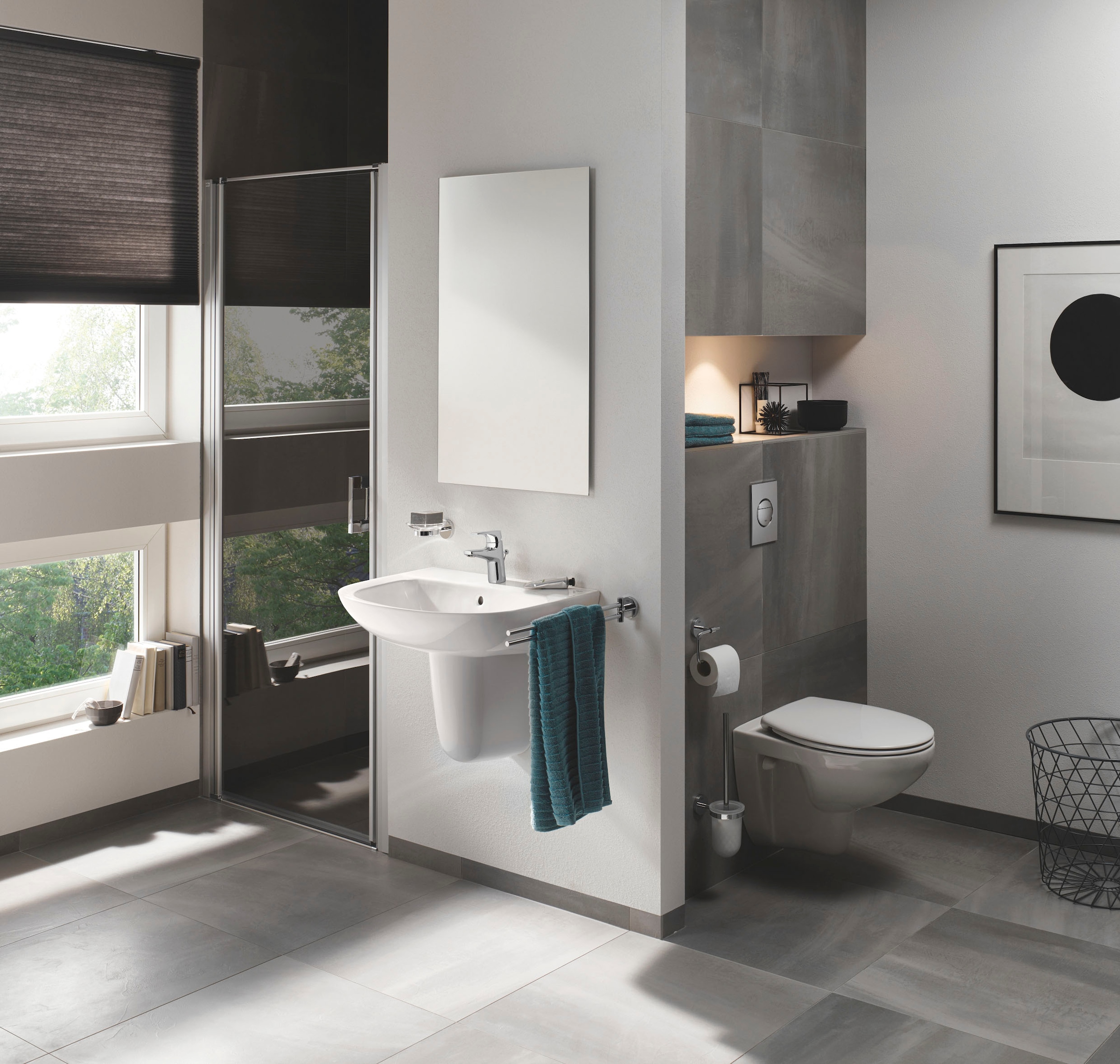 Grohe WC-Garnitur »Bau Cosmopolitan«, 1 St., langlebige Oberfläche
