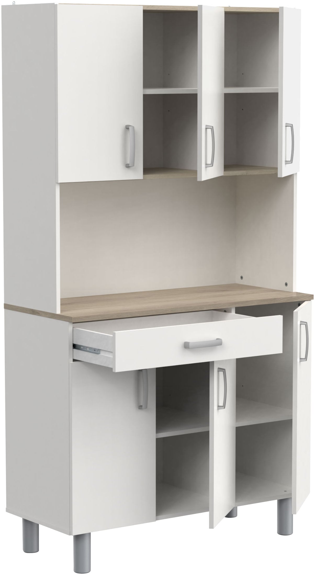 Demeyere GROUP Küchenbuffet »Garlic«, KUECHENBUFFET 6 TUERIG/1 SCHUBLADEN