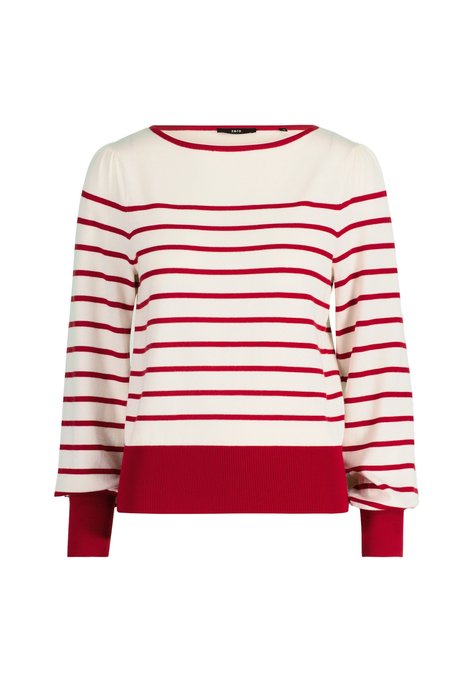 Zero Strickpullover »zero Pullover mit Streifen«, (1 tlg.), Plain/ohne Details