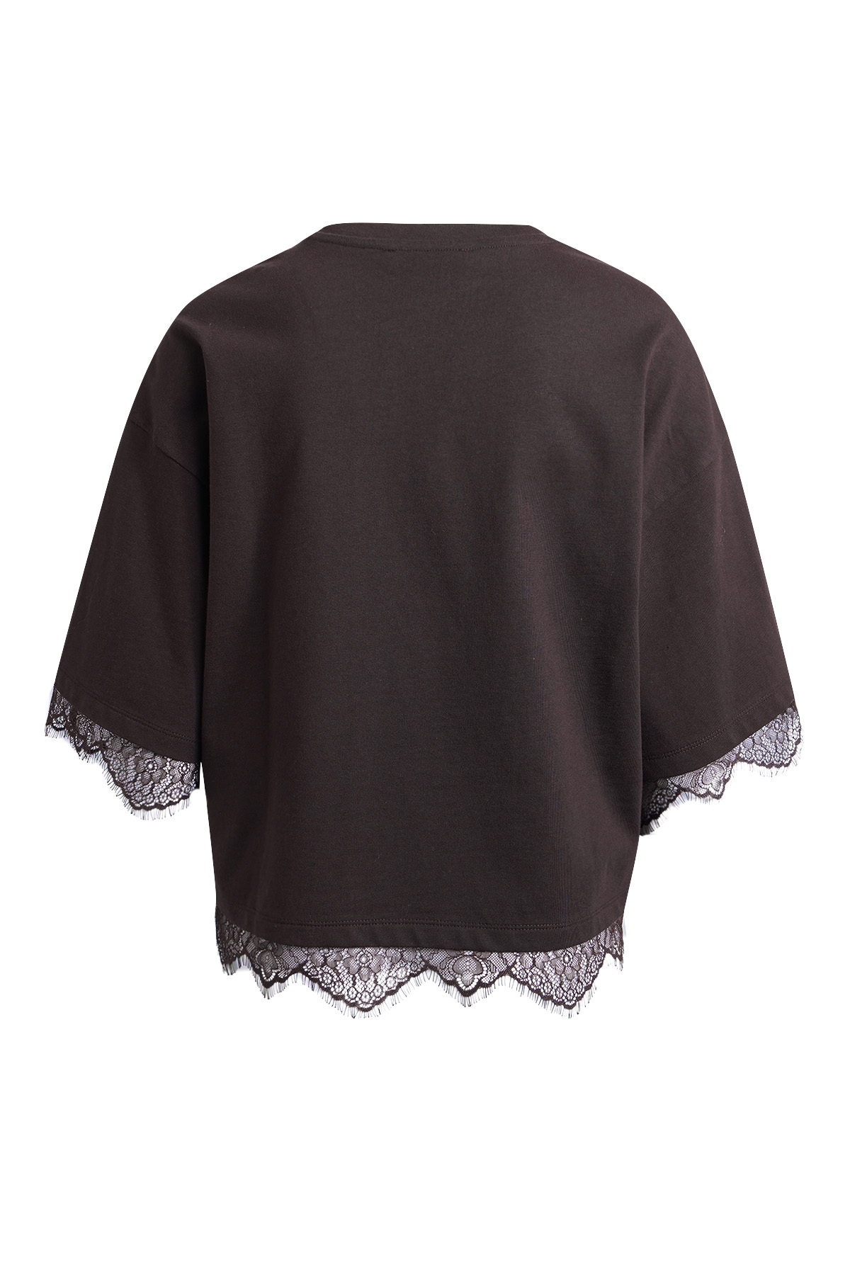 Smith & Soul Rundhalsshirt mit Spitzenkante