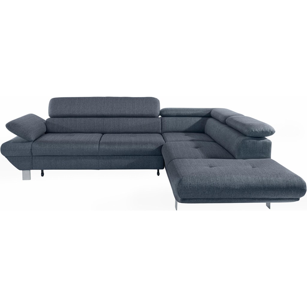 exxpo - sofa fashion Ecksofa »Vinci, L-Form«, wahlweise mit Bettfunktion