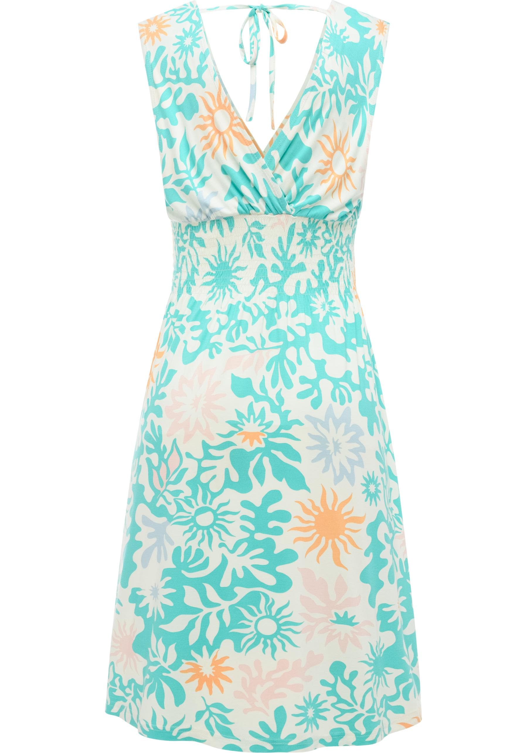 Ragwear Sommerkleid »Aini Print« Ohne Taschen Leichtes gemustertes Damen Kleid