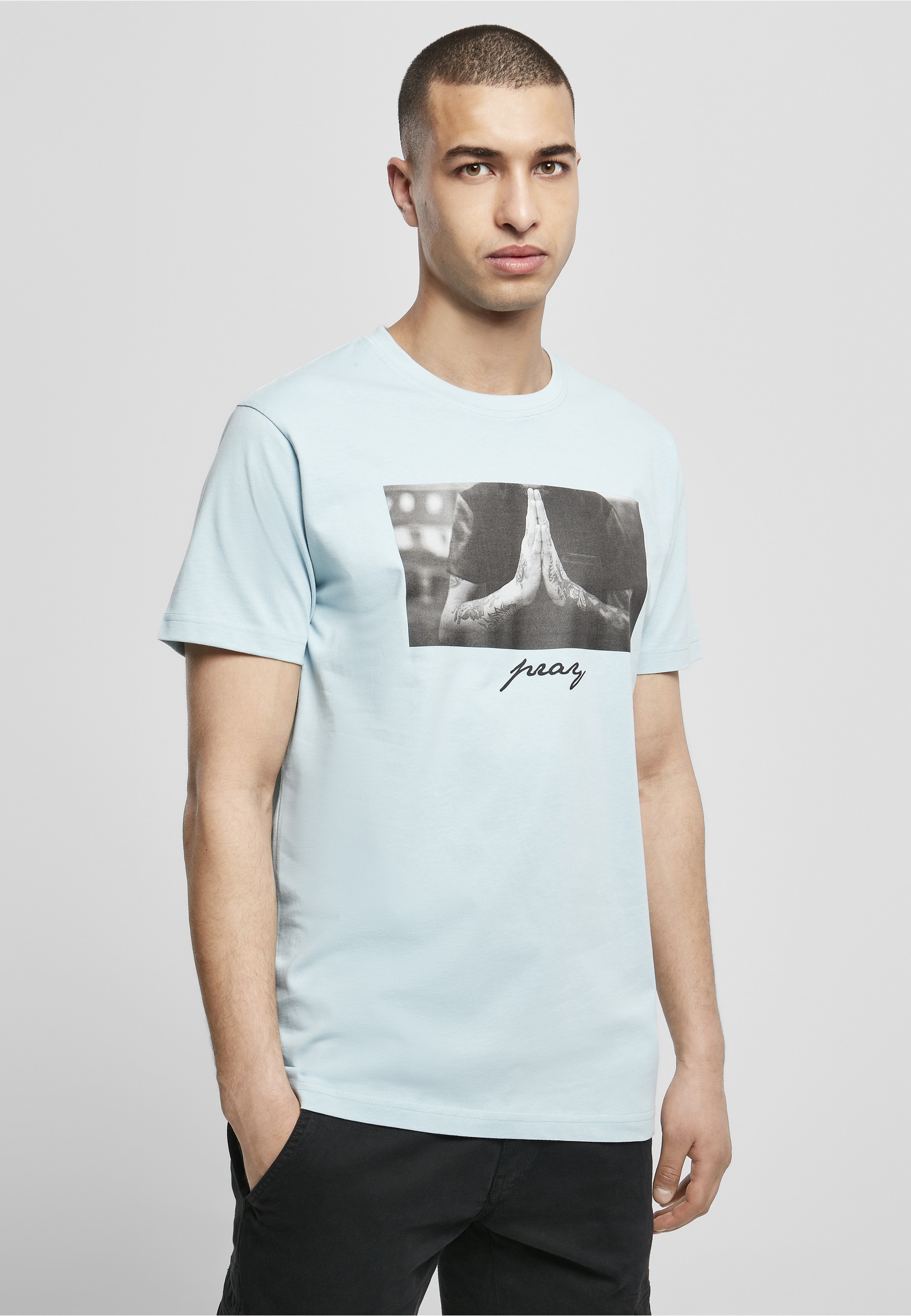 MisterTee T-Shirt »MisterTee Herren Pray Tee« 1 Stk.