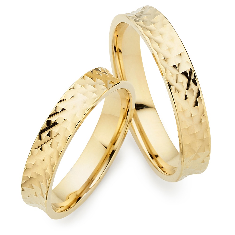 PHÖNIX Damen Trauring "Schmuck Partnerring Ehering Verlobungsring Freundschaftsring", 56, Silber 925 (Sterlingsilber), 4mmgelbgoldfarben, Silber 925