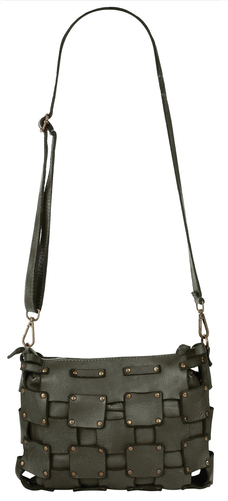 Samantha Look Umhängetasche echt Leder, Made in Italy