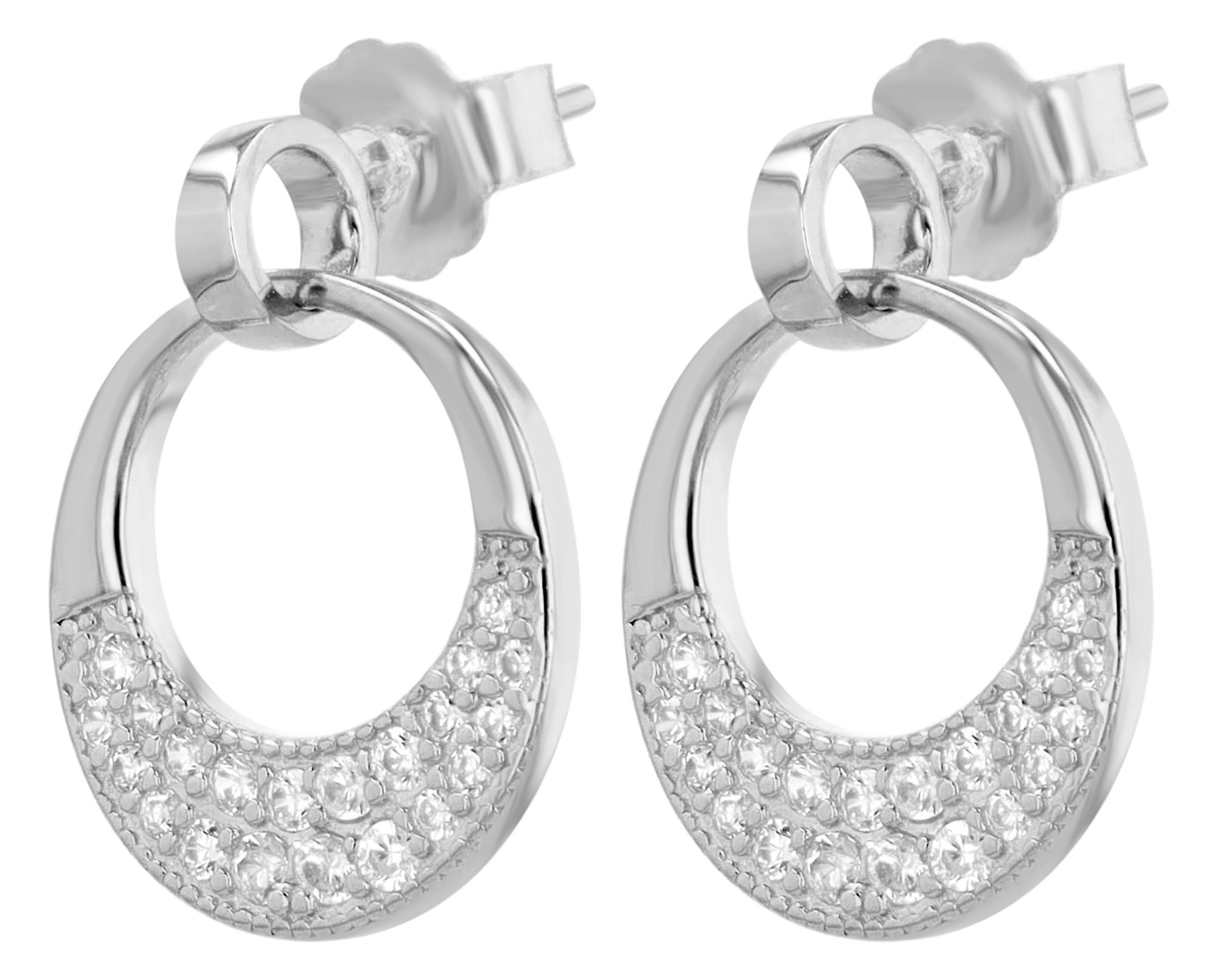 Adelia´s Paar Ohrhänger "Damen Ohrringe – Ohrstecker aus 925 Silber mit Zir günstig online kaufen