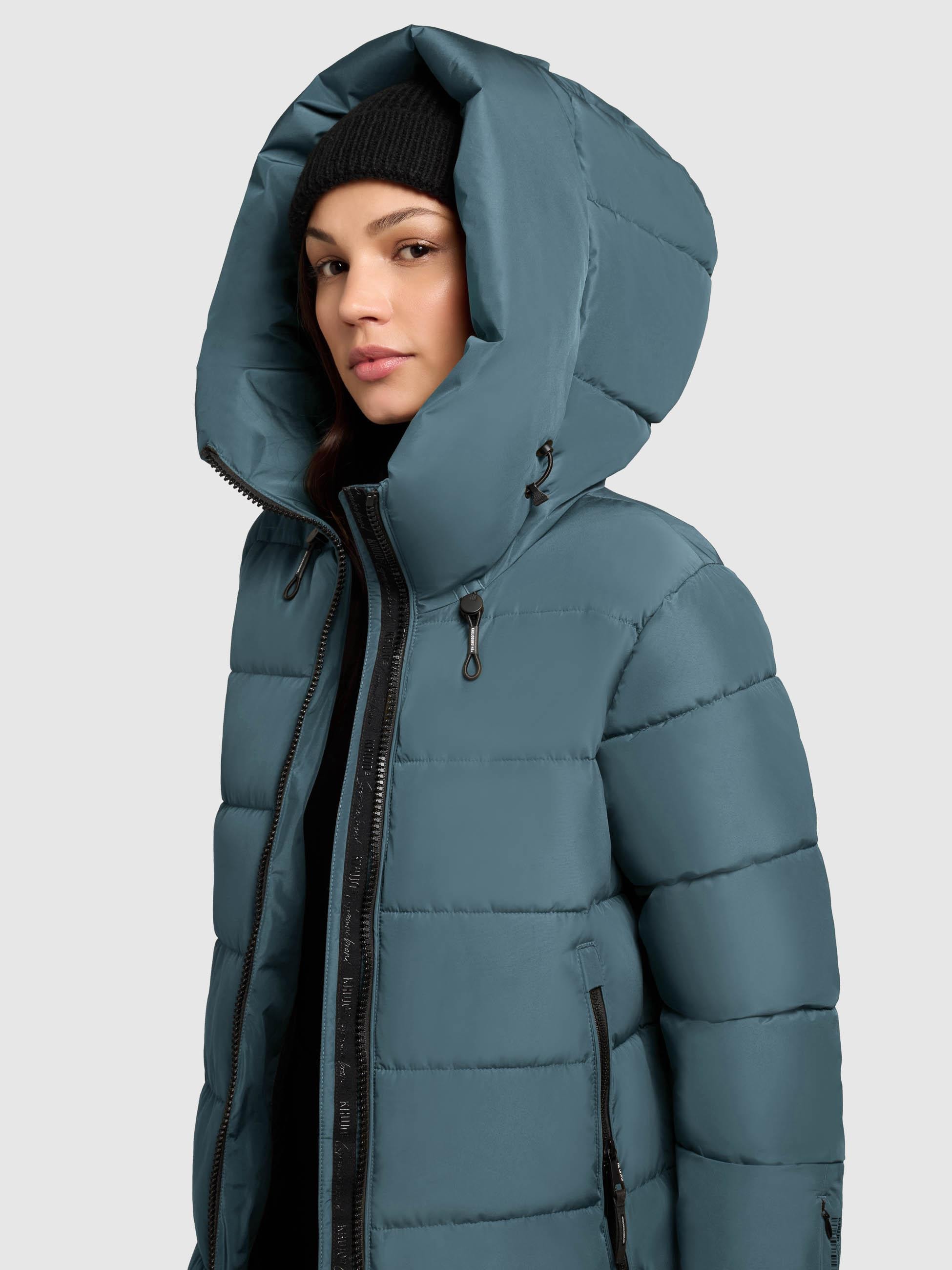 khujo Steppmantel »Jilias5-YM«, warmer Damen Wintermantel mit Kapuze und großen Taschen