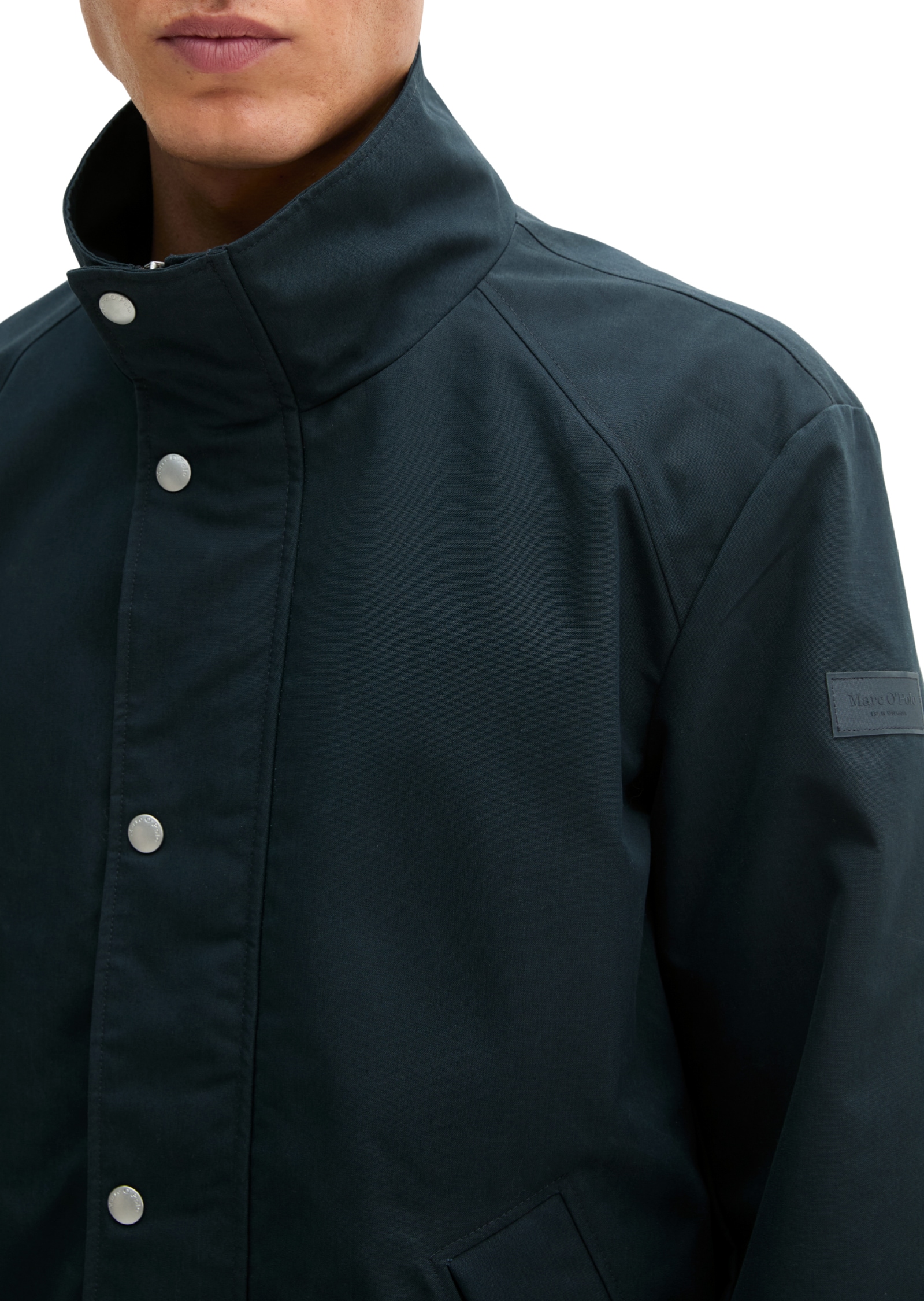 Marc O'Polo Canvasjacke ohne Kapuze regular mit leichter Wattierung von Unifi REPREVE®