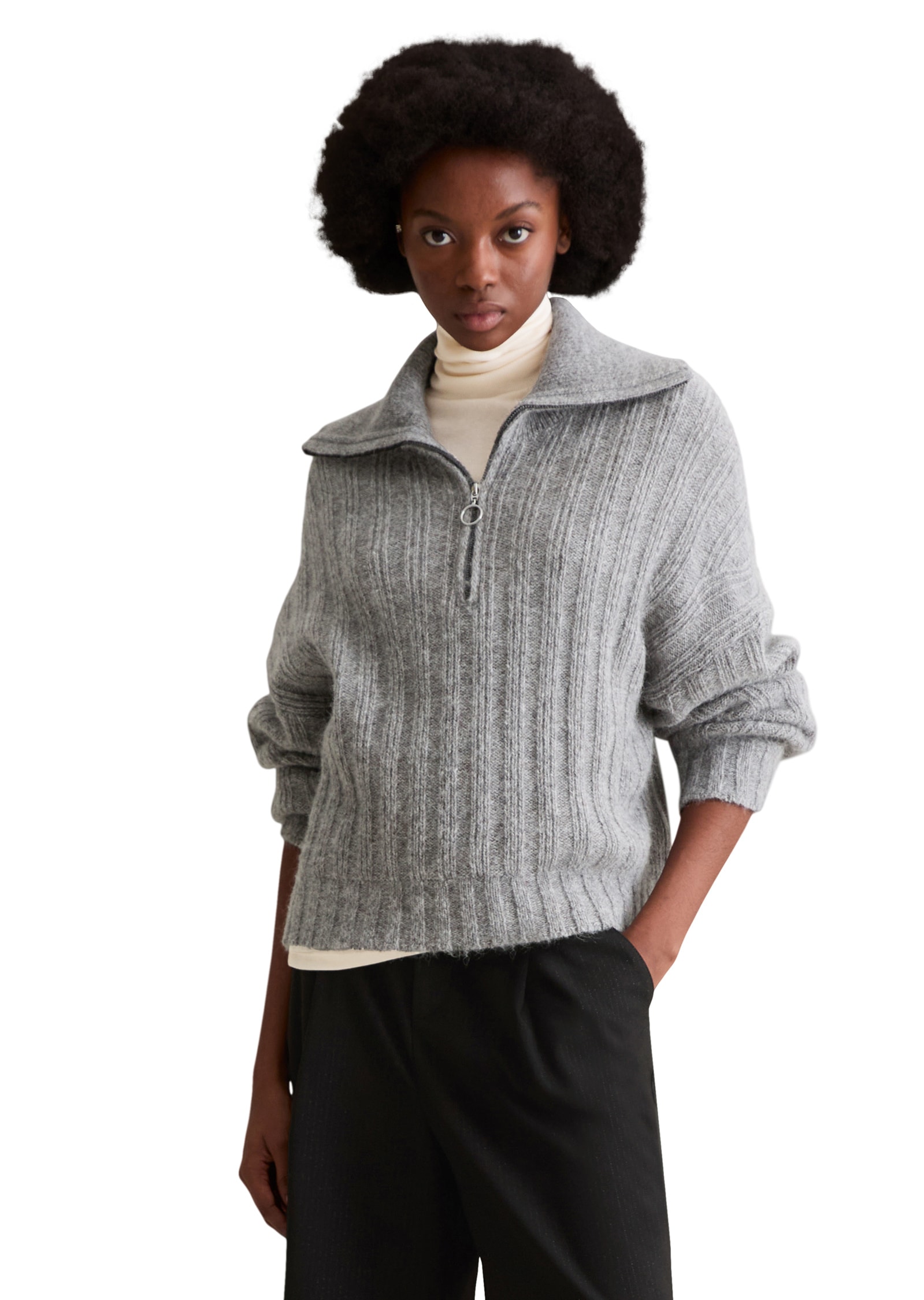 Marc OPolo DENIM Rollkragenpullover "aus edlem Wolle-Alpakawolle-Mix" günstig online kaufen