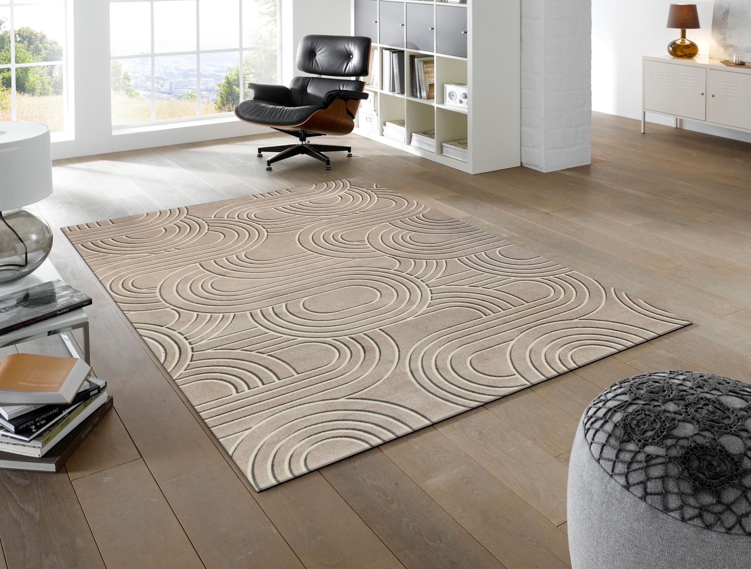 wash+dry by Kleen-Tex Teppich »Sand Twist«, rechteckig, 9 mm Höhe