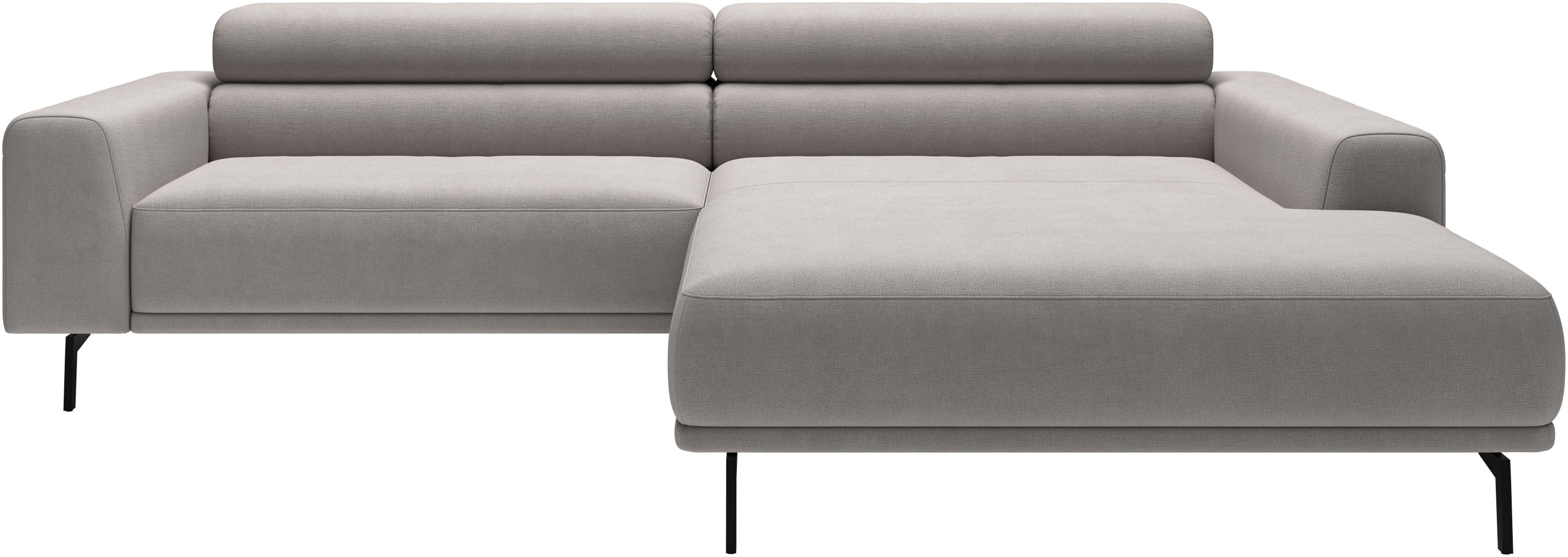SCHÖNER WOHNEN-Kollektion "Tossa, Modernes Design trifft smarte Funktione, Breite 258 cm" Motorischer Sitzvorzug, Kopfteil-Funktion & Saugroboter-Höhe