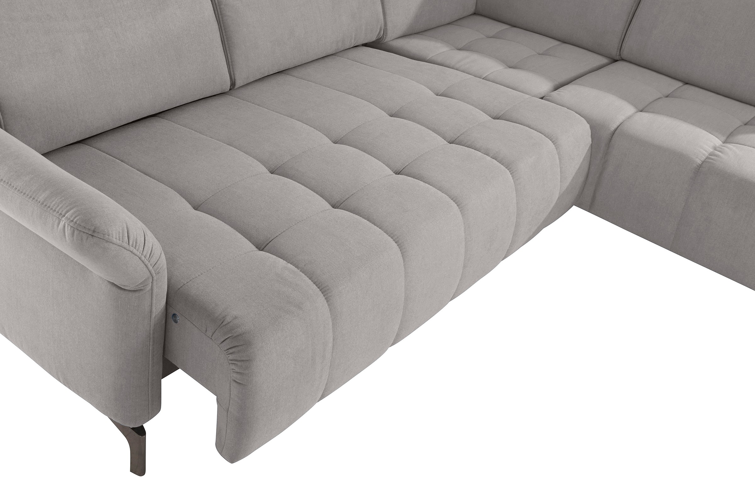 INOSIGN Ecksofa »Fresh L-Form«, Federkern, wahlweise Kopfteilverstellung und motorischer Vorziehsitz