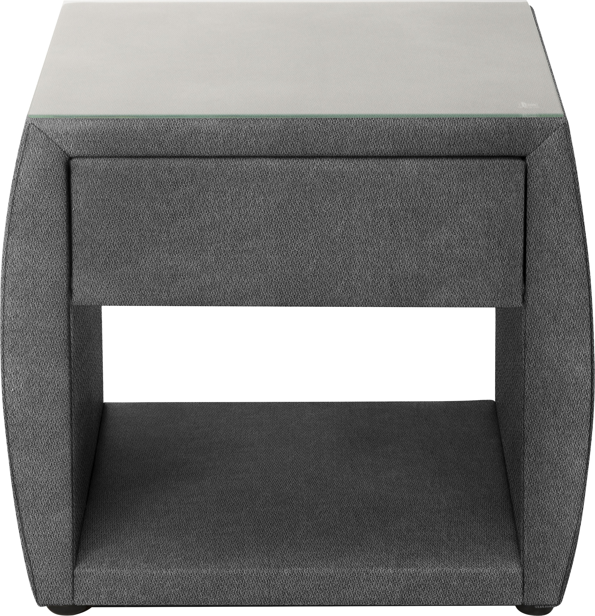 alina Nachttisch »Nadina« mit Glasplatte