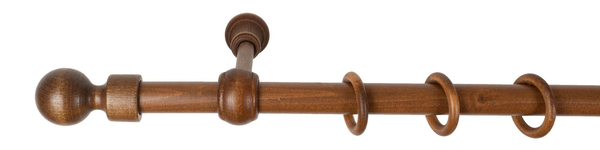 SN DECO GROUP Gardinenstange "Giro" 1 läufig-läufig Fixmaß 28 mm, Holz, ver günstig online kaufen