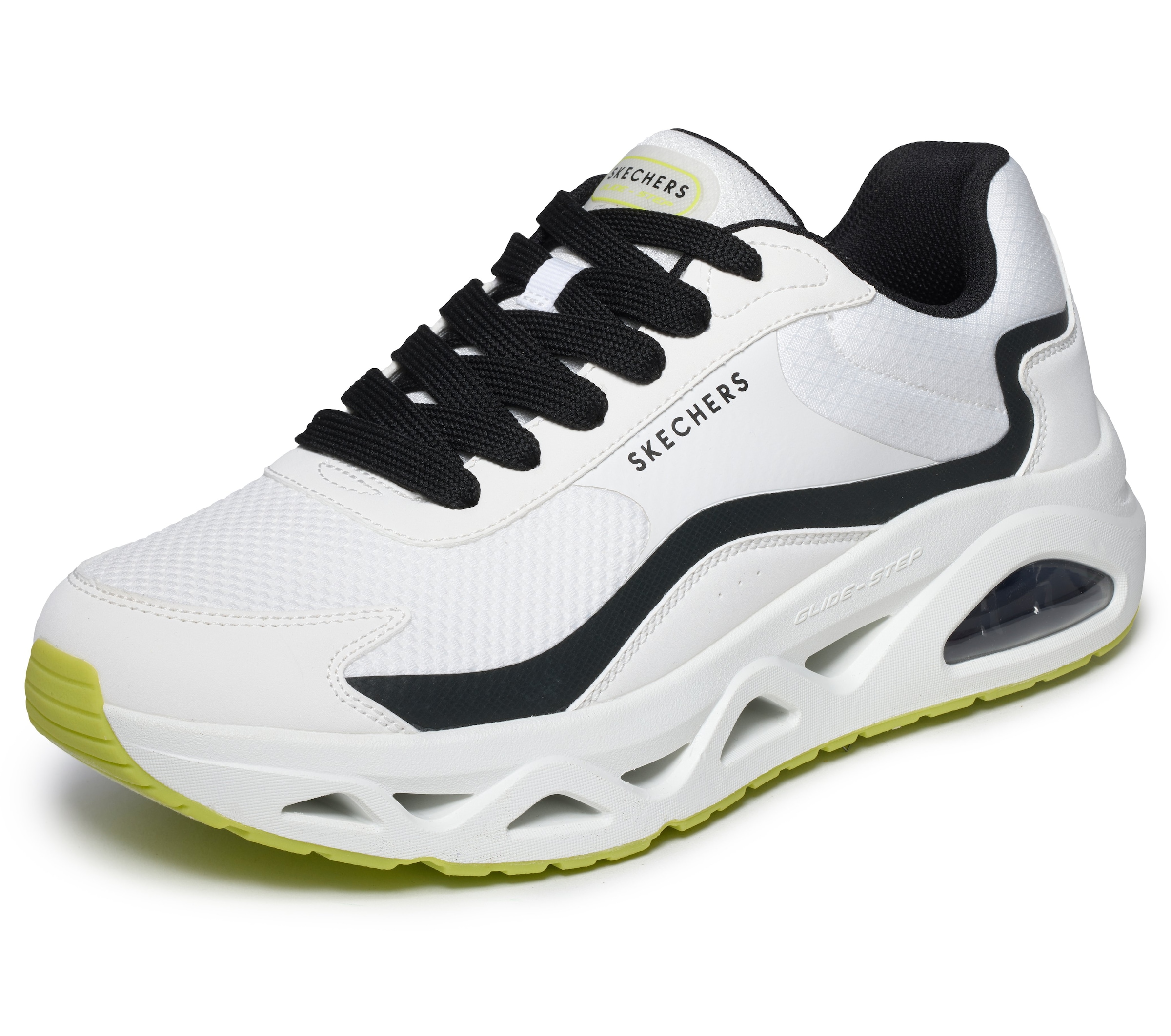 Skechers Sneaker "UNO GLIDE-STEP" Schnürschuh, Halbschuh, Freizeitsneaker mit Memory Foam