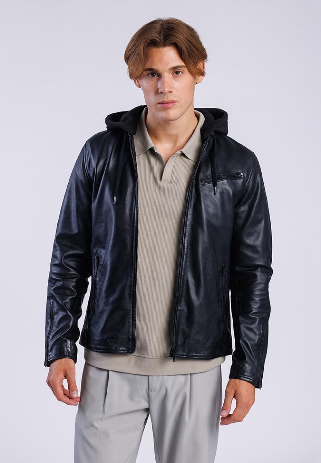 Freaky Nation Lederjacke "All Year-FN SSW"