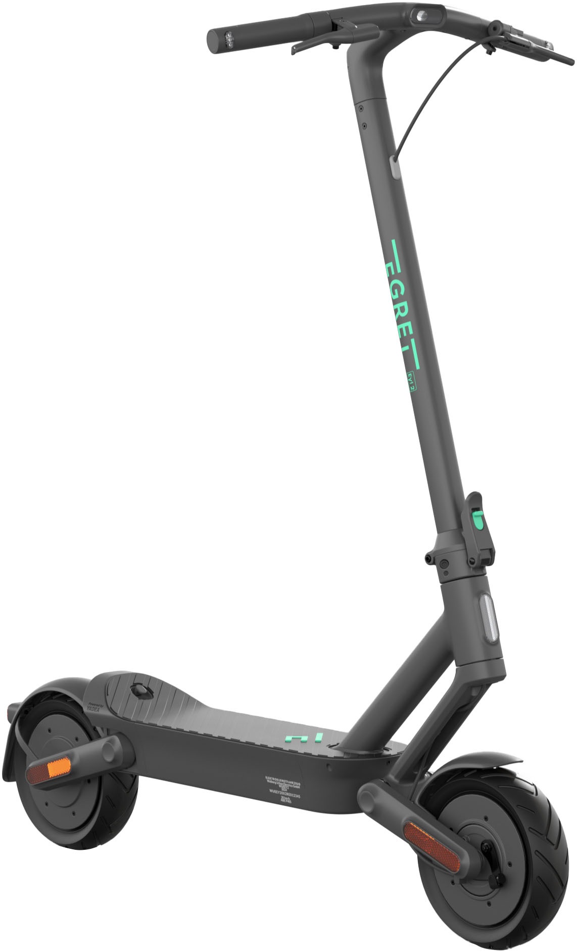 EGRET E-Scooter "Egret Ey 2", B:63,8cm L:119,5cm, grau, Roller, Electric Scooter, mit Straßenzulassung, bis zu 45 km Reichweite