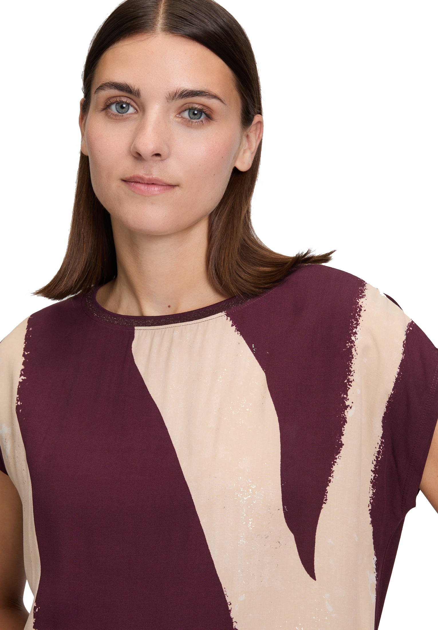 Betty&Co Kurzarmshirt »Betty & Co Damen Casual-Shirt mit Print«, (1 tlg.)