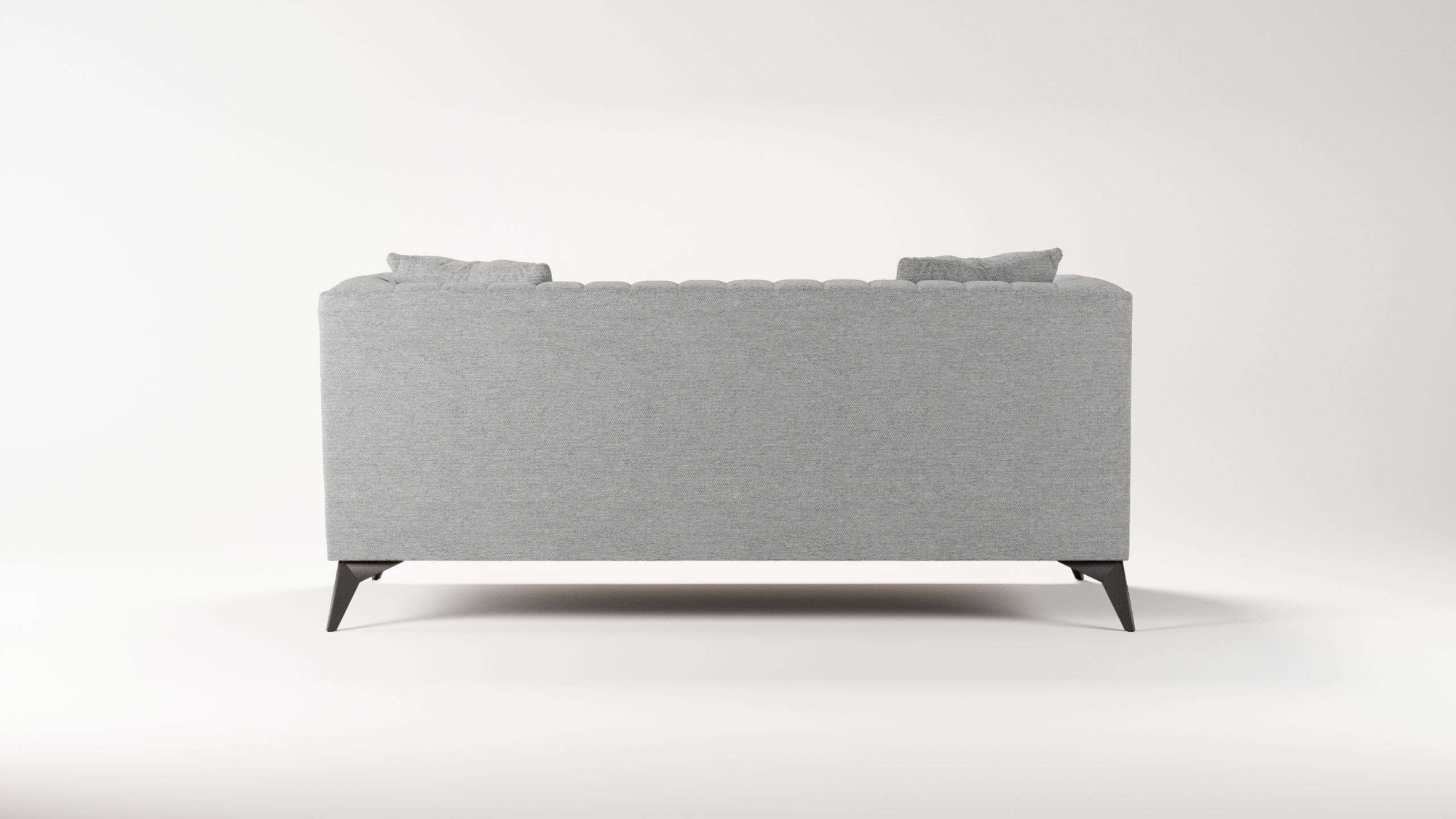 Places of Style 2-Sitzer »MATTHEW elegantes Designsofa, Maße B/T/H: 170/86/74 cm«, Steppung im Rücken, lose Sitzkissen, incl. Zierkissen