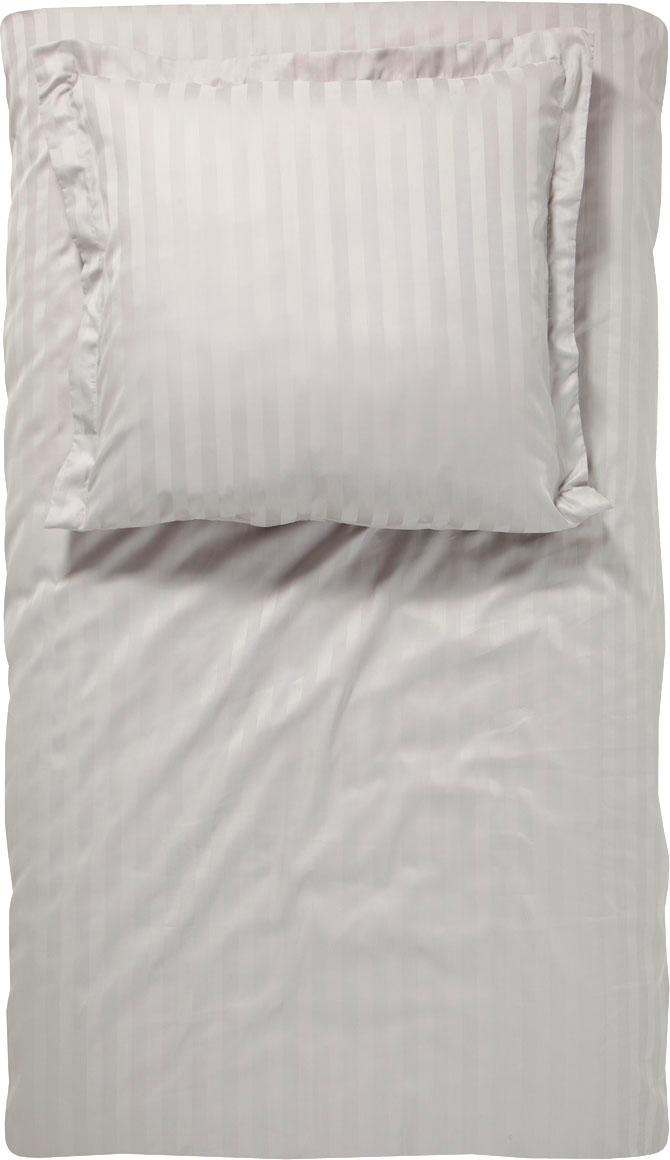 damai Bettwäsche »Streifsatin«, (2 tlg.), in Mako Satin Qualität, 100% Baumwolle, Bett- und Kopfkissenbezug mit Reißverschluss, kühlende Sommerbettwäsche, ganzjährig einsetzbar
