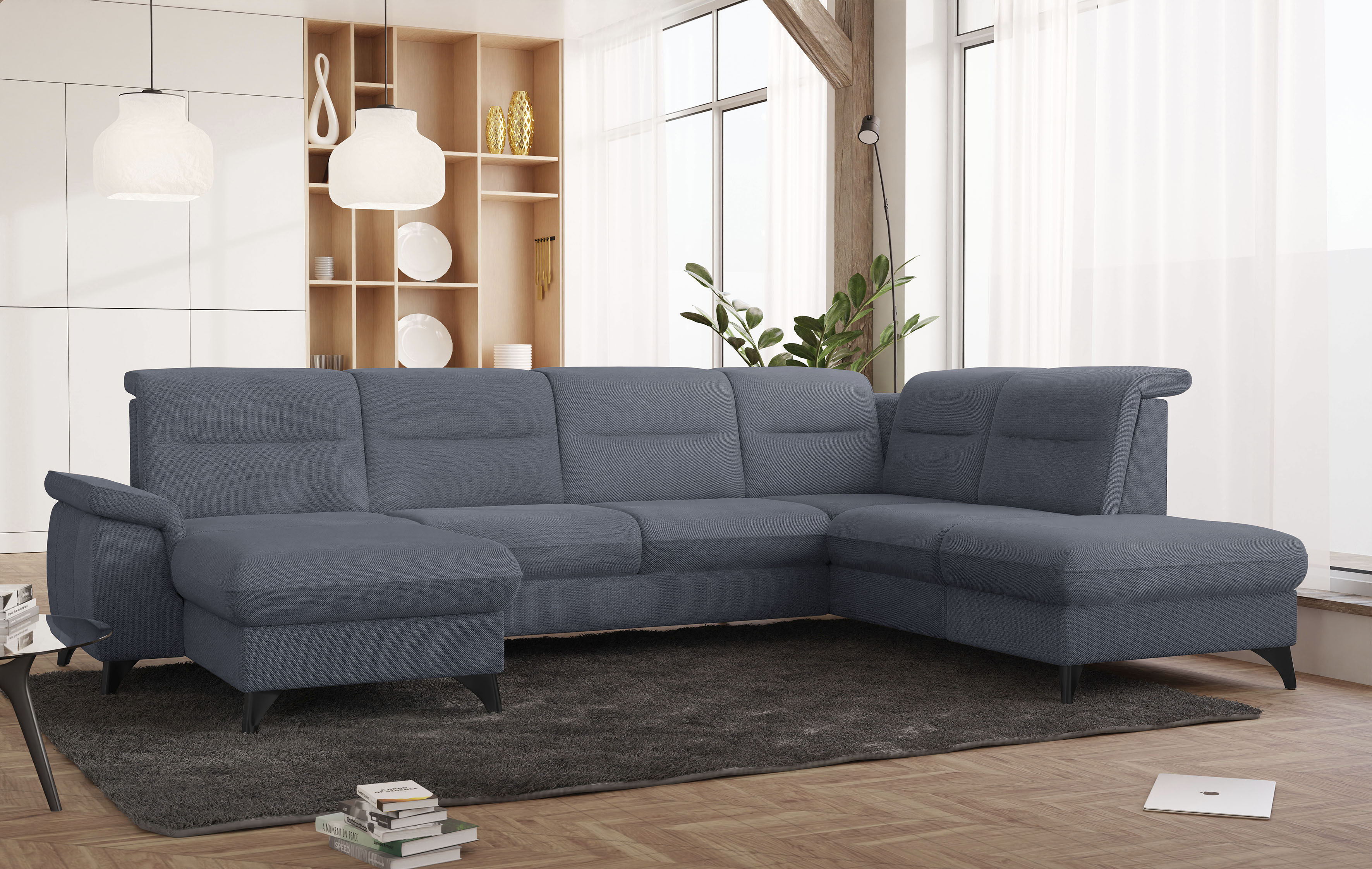 sit&more Wohnlandschaft "Astoria U-Form" wahlweise mit motorischer Relaxfunktion