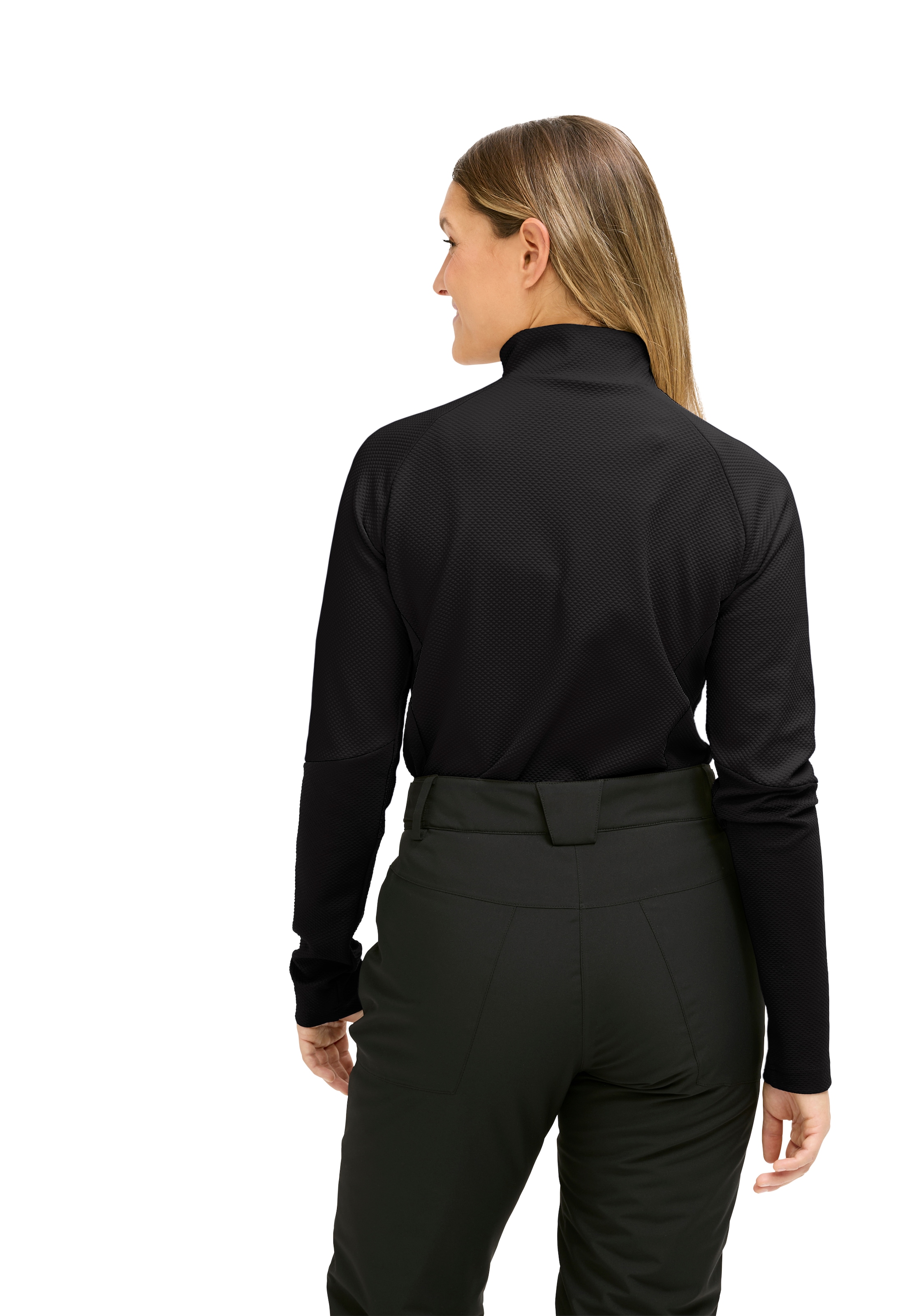 Maier Sports Fleecepullover »Rogla HZ W«, Damen Fleece Midlayer, atmungsaktiv und schnelltrocknend
