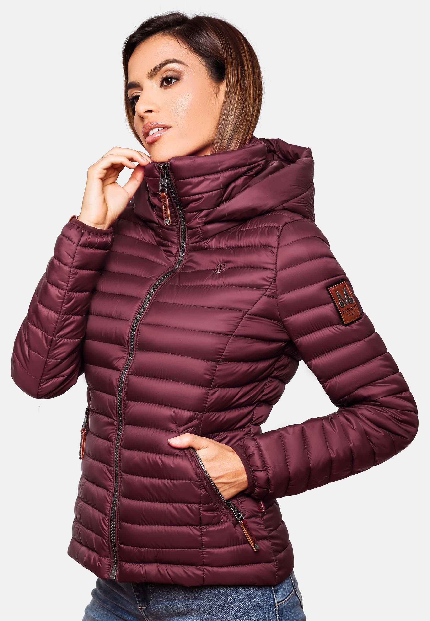 Marikoo Steppjacke »Löwenbaby«, mit Kapuze, stylische Übergangsjacke mit abnehmbarer Kapuze