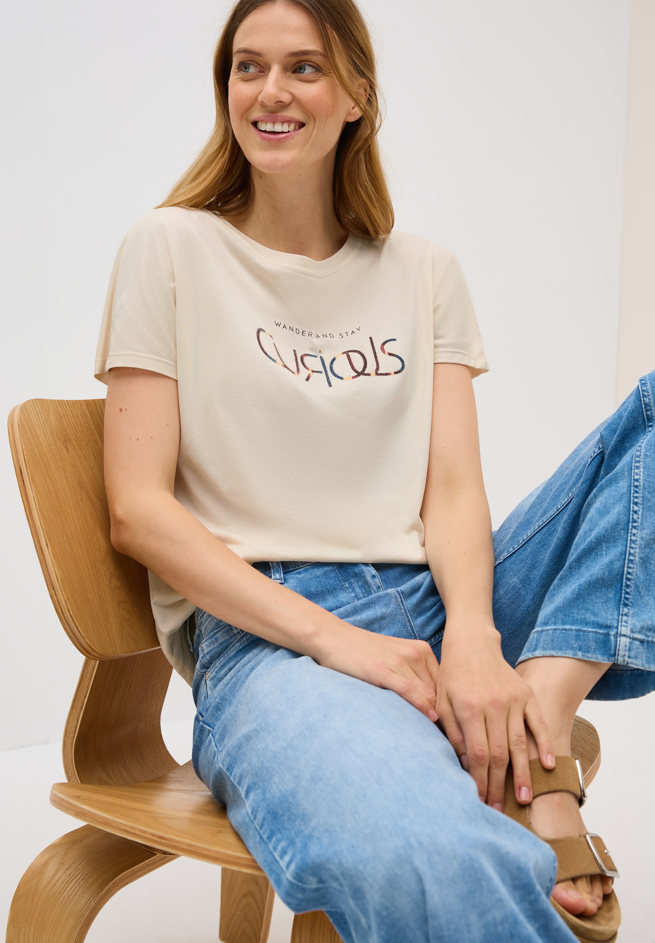 Cecil T-Shirt, mit Wording günstig online kaufen