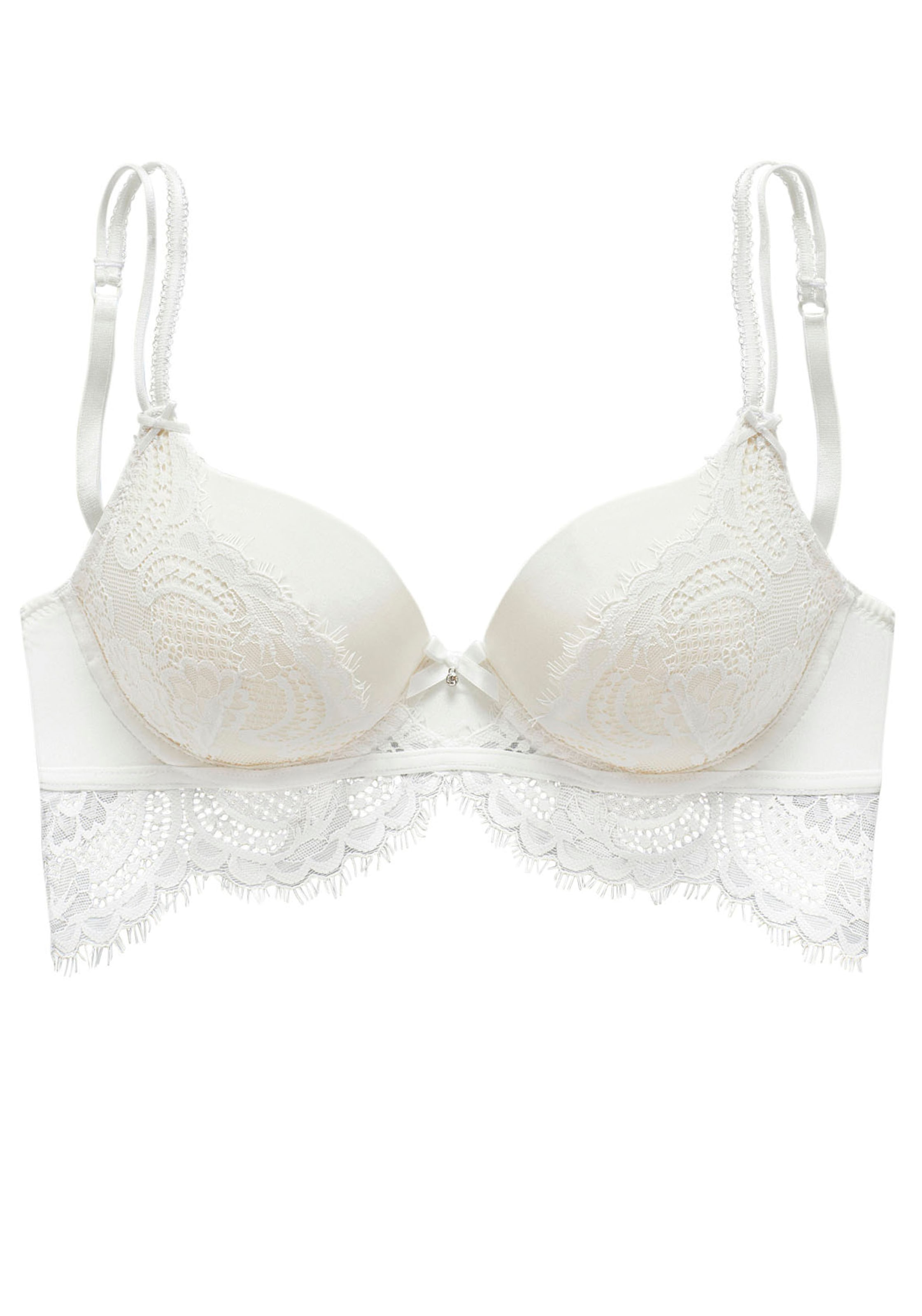 LASCANA Push-up-BH »Valentina«, mit extravaganten Spitzendetails, Dessous