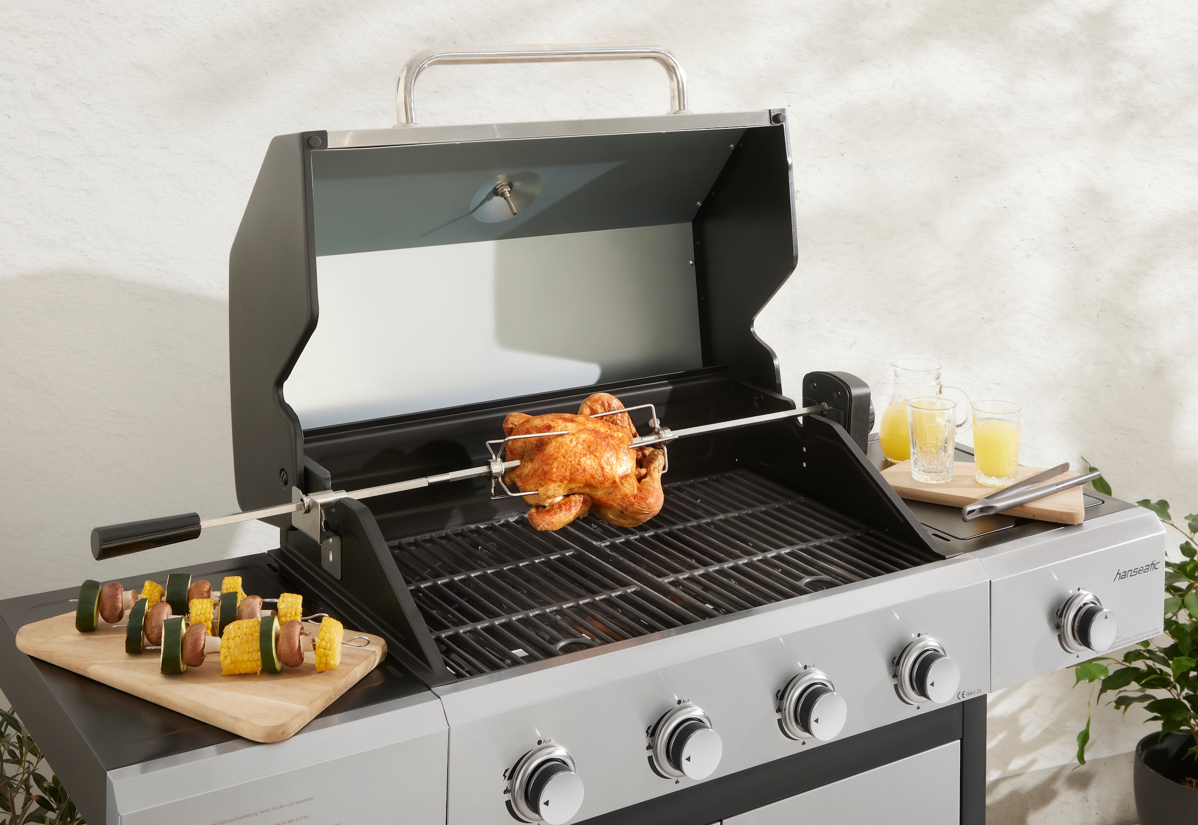 Hanseatic Grillspieß, 104 cm Länge